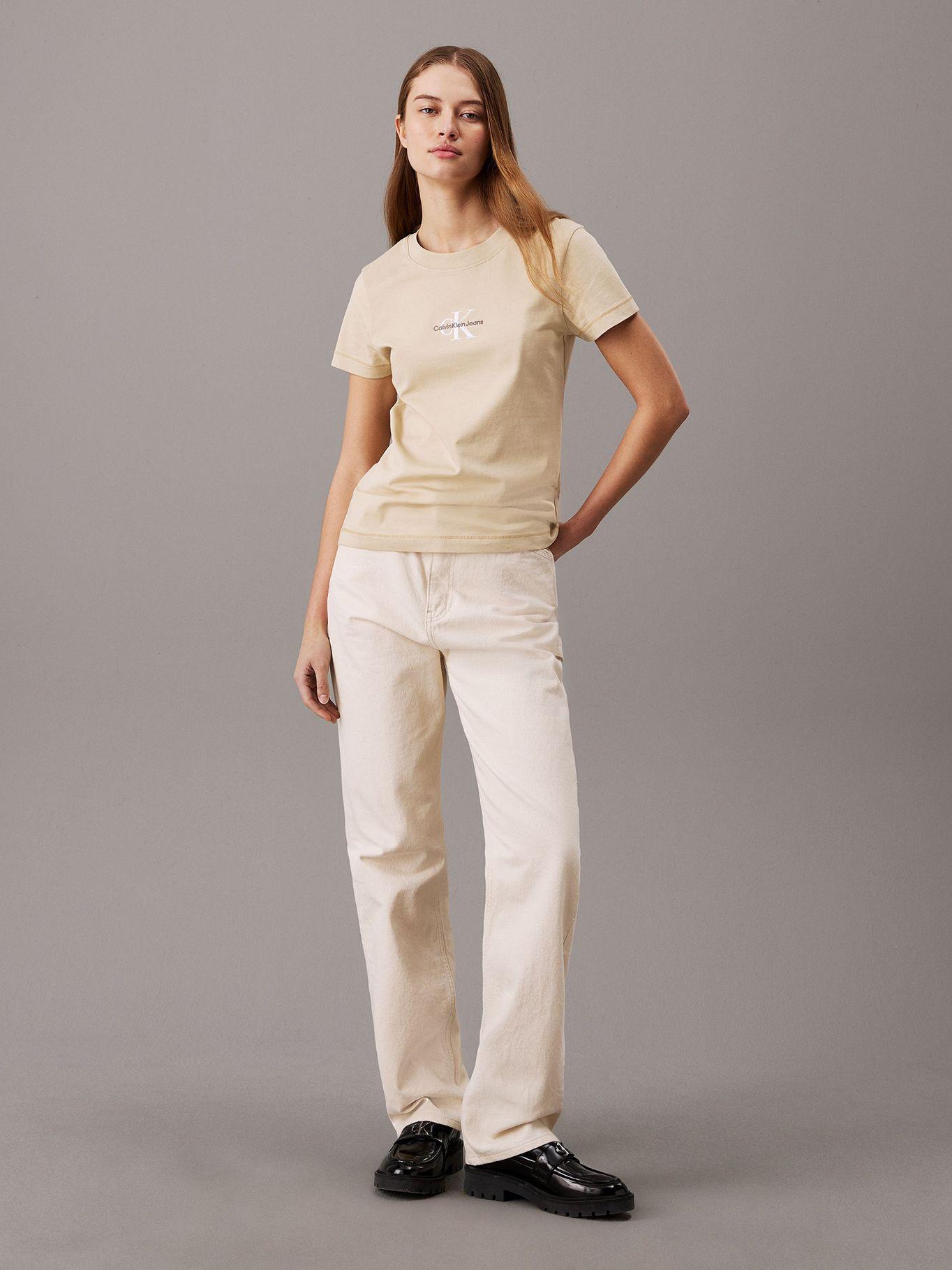 Polera Monologo Slim Beige Calvin Klein-1