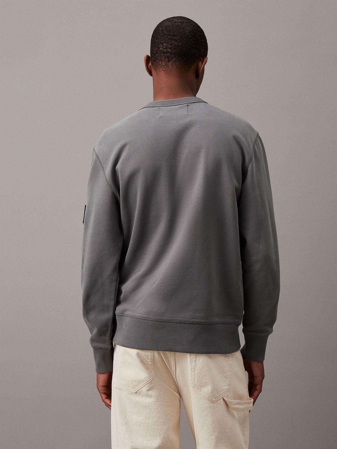 Polerón Badge Gris Calvin Klein-2