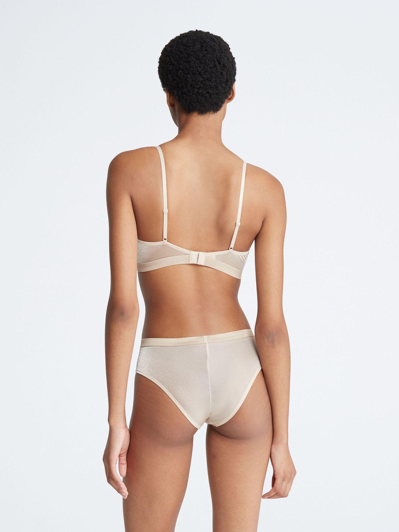 Bralette Unlined Future Shift Beige Calvin Klein-2