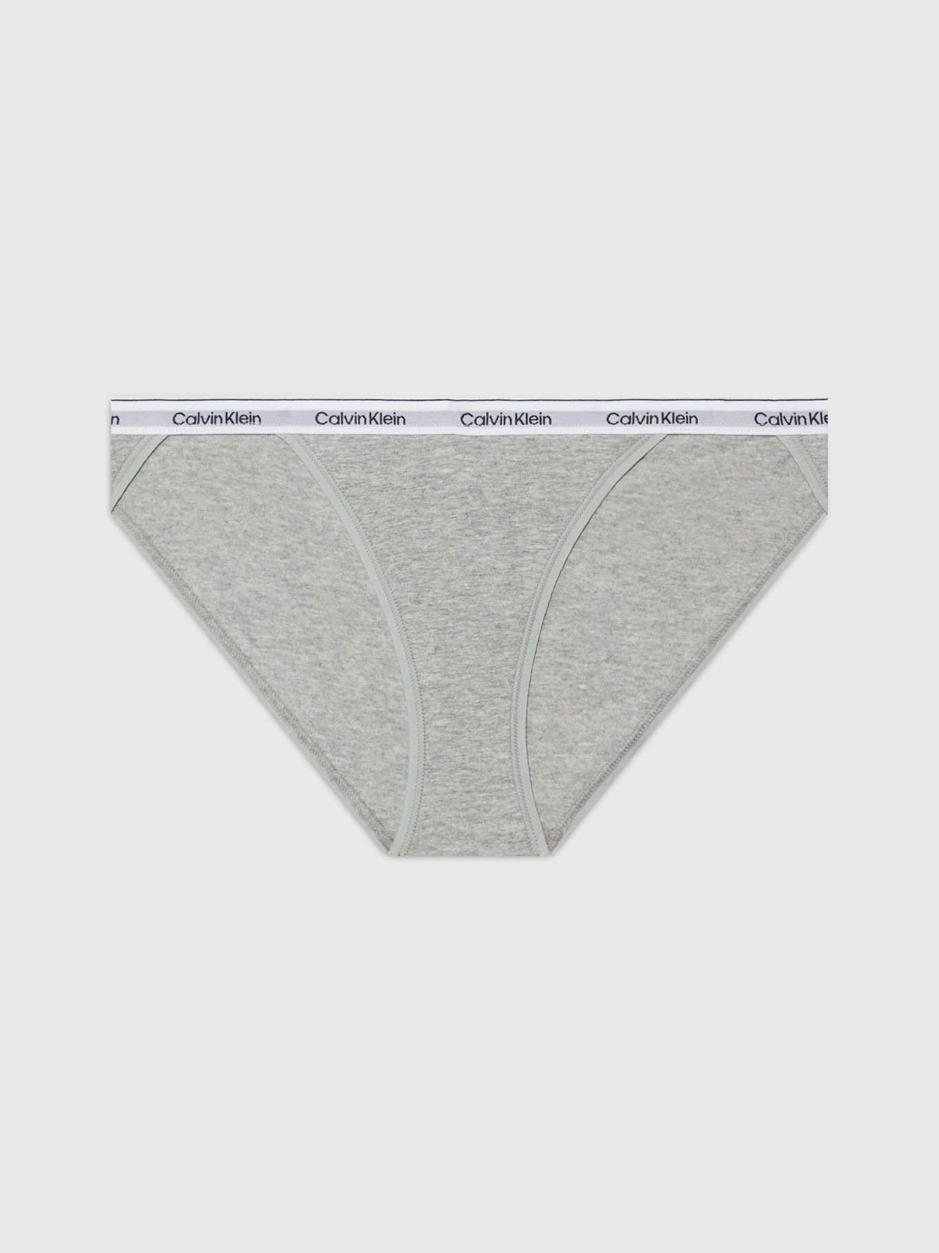Calzón Bikini Modern Logo Gris Calvin Klein-6