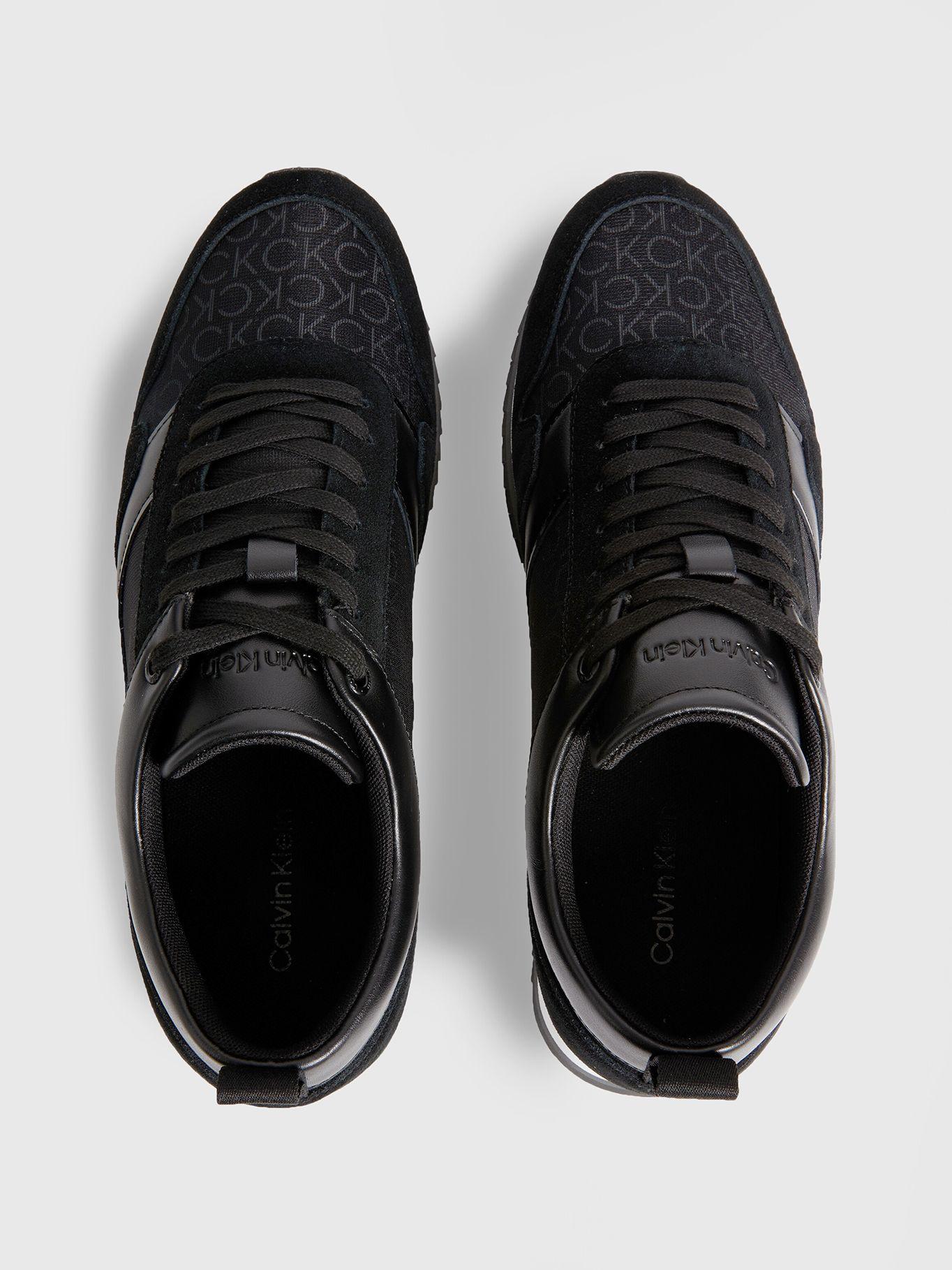 Zapatilla Low Top Lace Up Mesh Mono Negro Calvin Klein-2