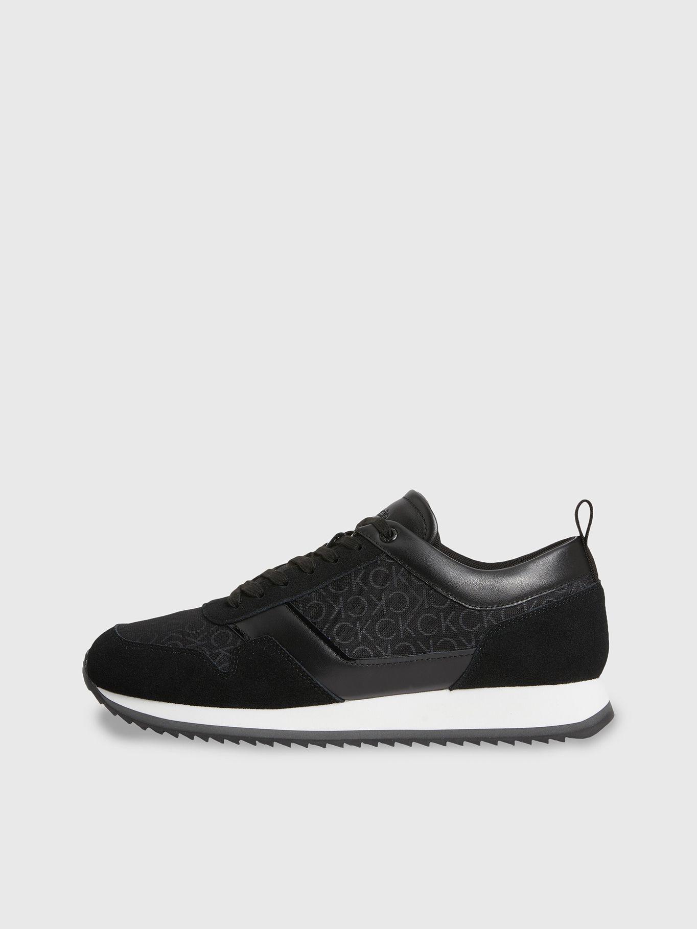 Zapatilla Low Top Lace Up Mesh Mono Negro Calvin Klein-5