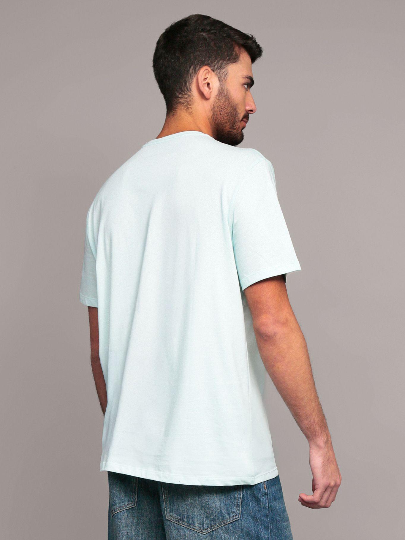 Polera Repeat Layered Celeste Calvin Klein-3