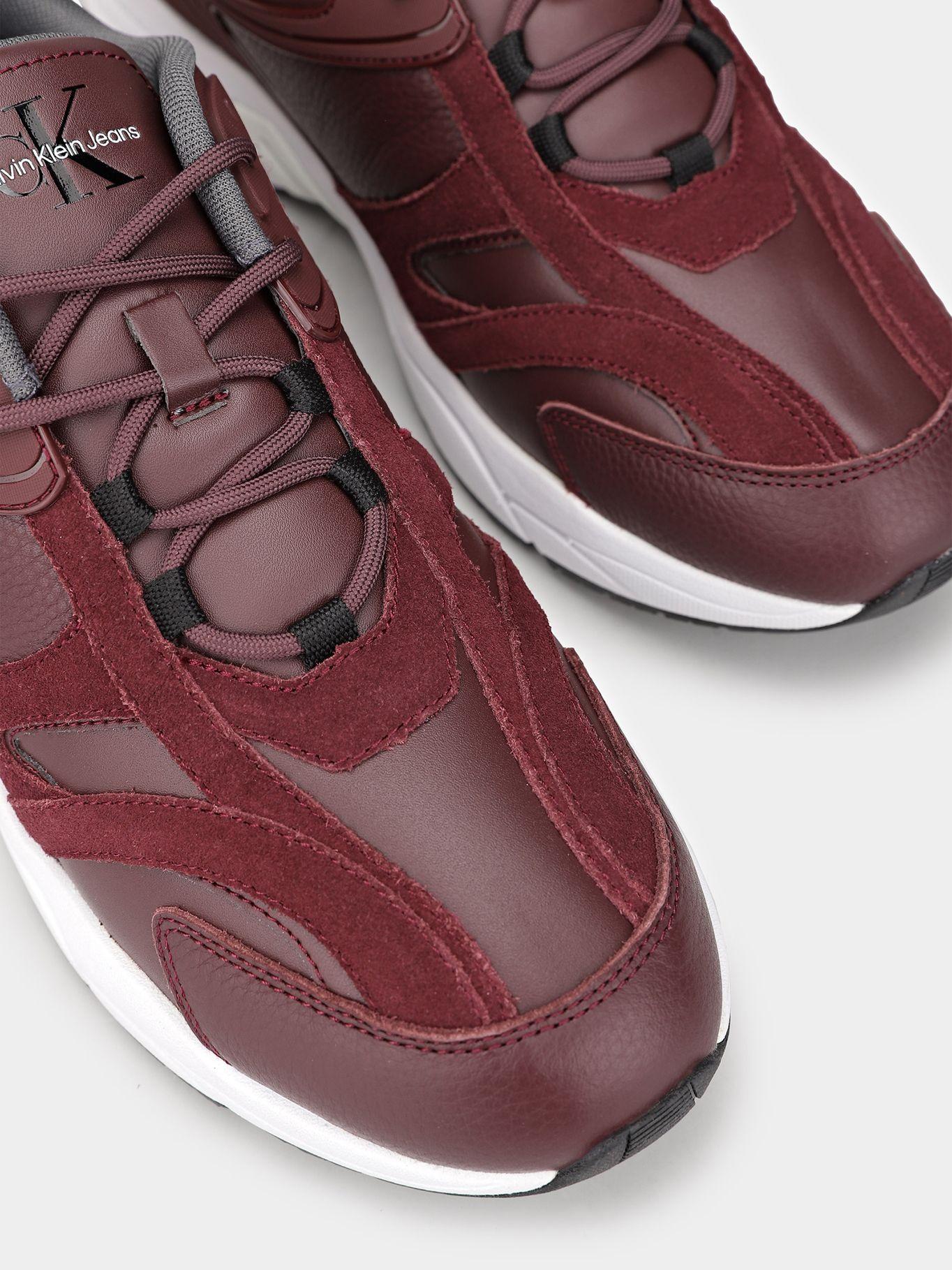 Zapatillas Retro Tennis Low 0KX Burdeo Calvin Klein-4