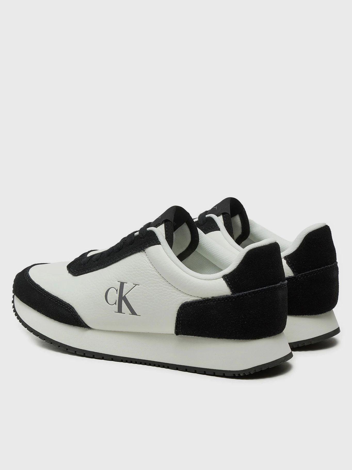 Zapatillas runner de cuero Negro Calvin Klein-1