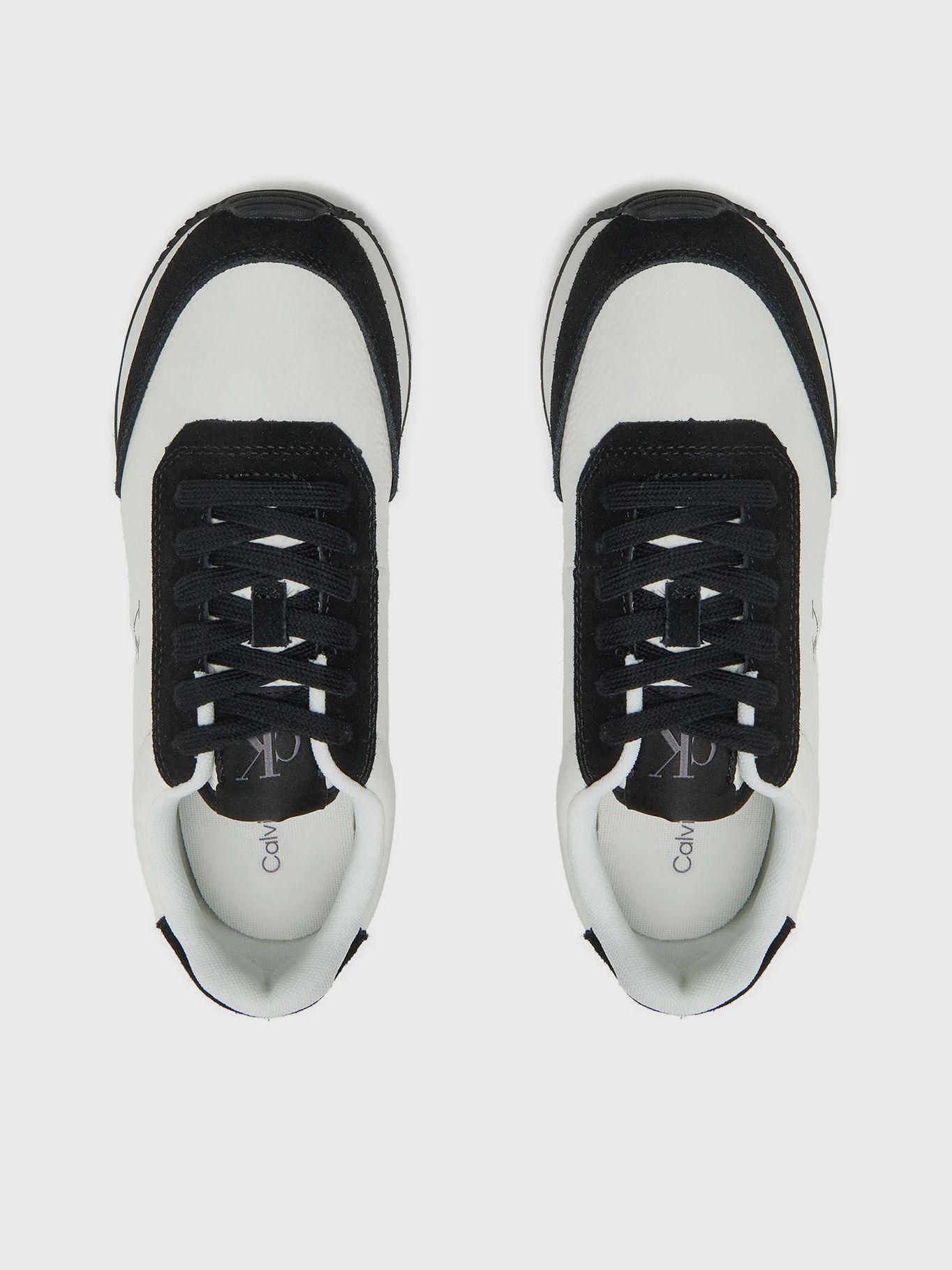 Zapatillas runner de cuero Negro Calvin Klein-2