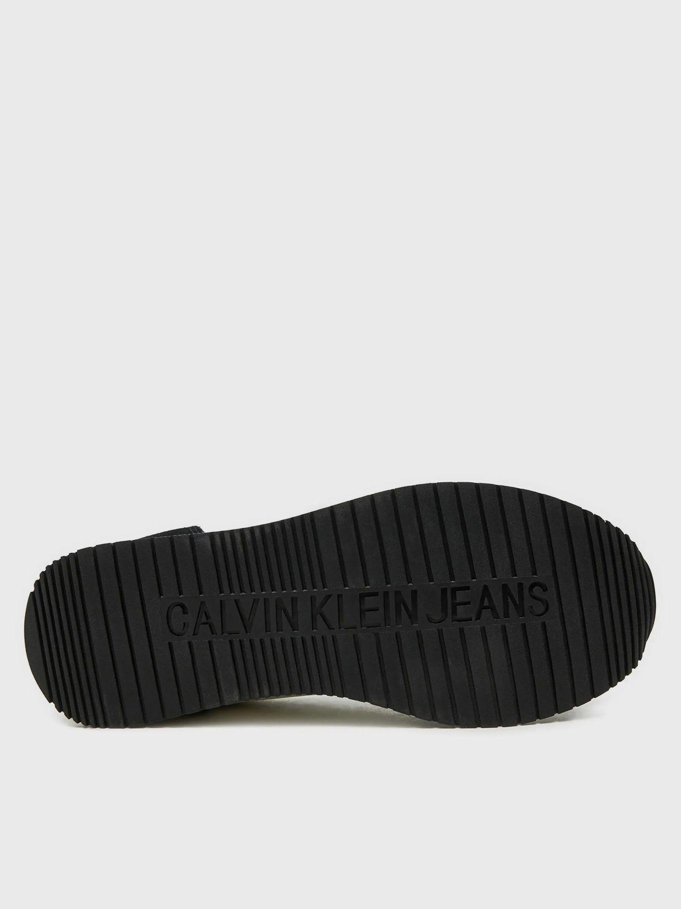 Zapatillas runner de cuero Negro Calvin Klein-3