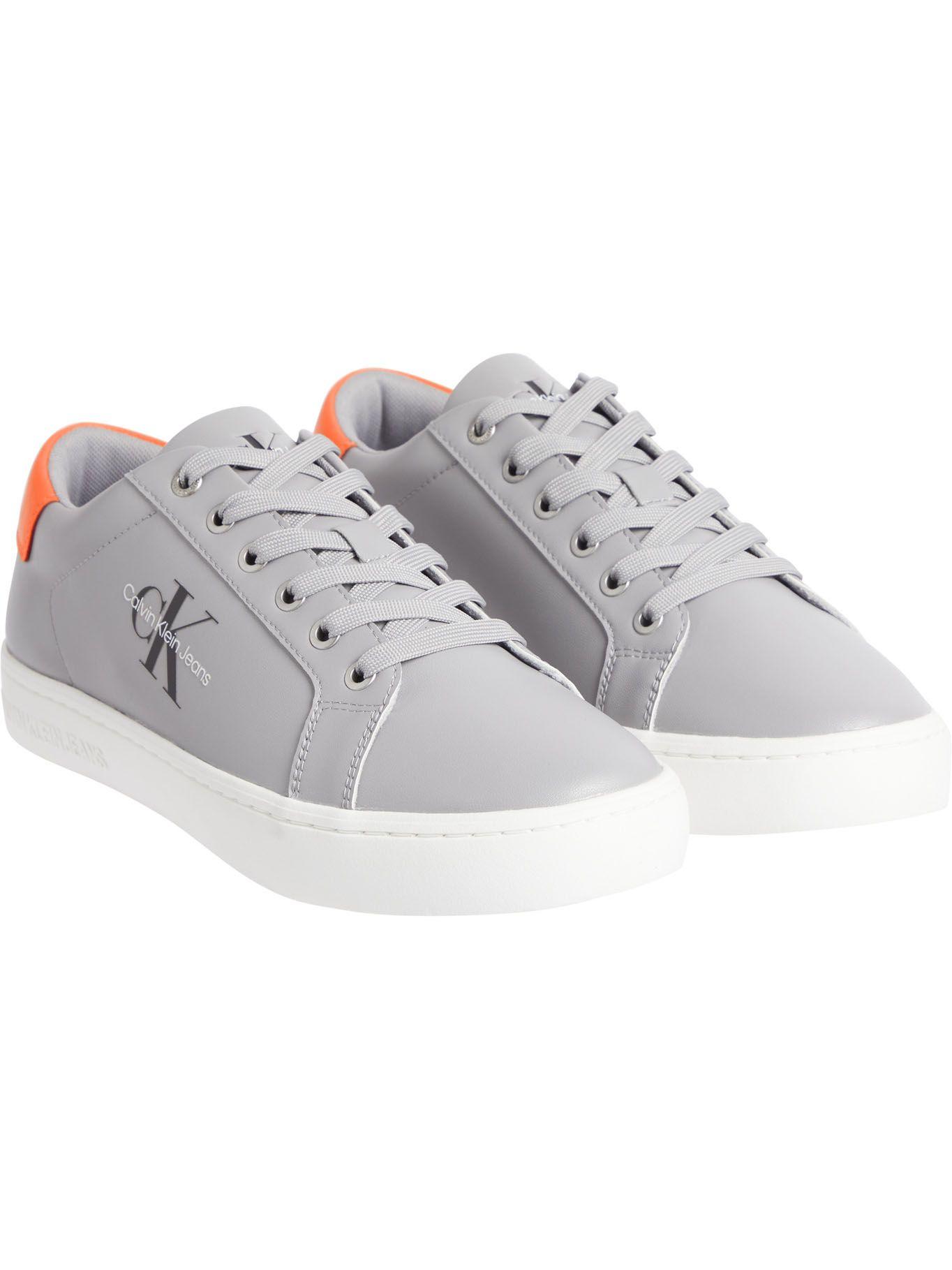 Zapatilla Classic Cupsole Lace Up Low Gris Calvin Klein-0