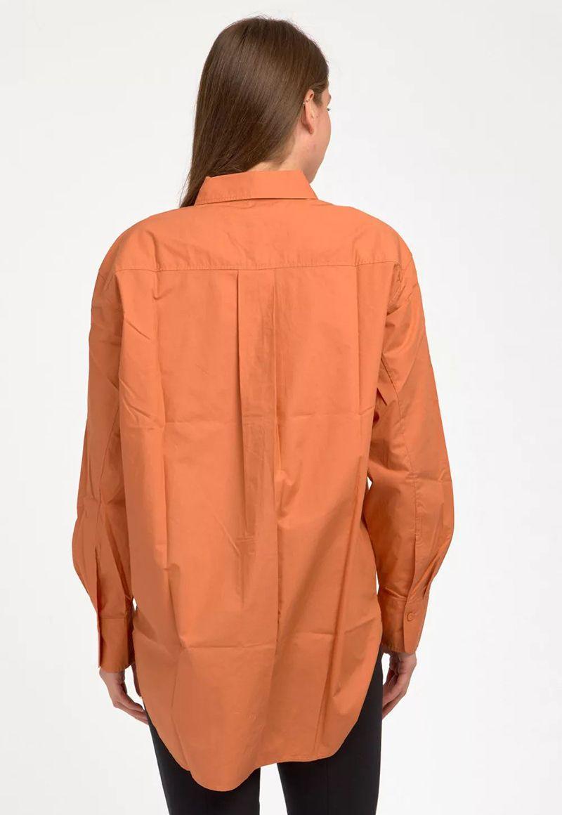 Camisa Oversize Loose Monologo Naranja-2