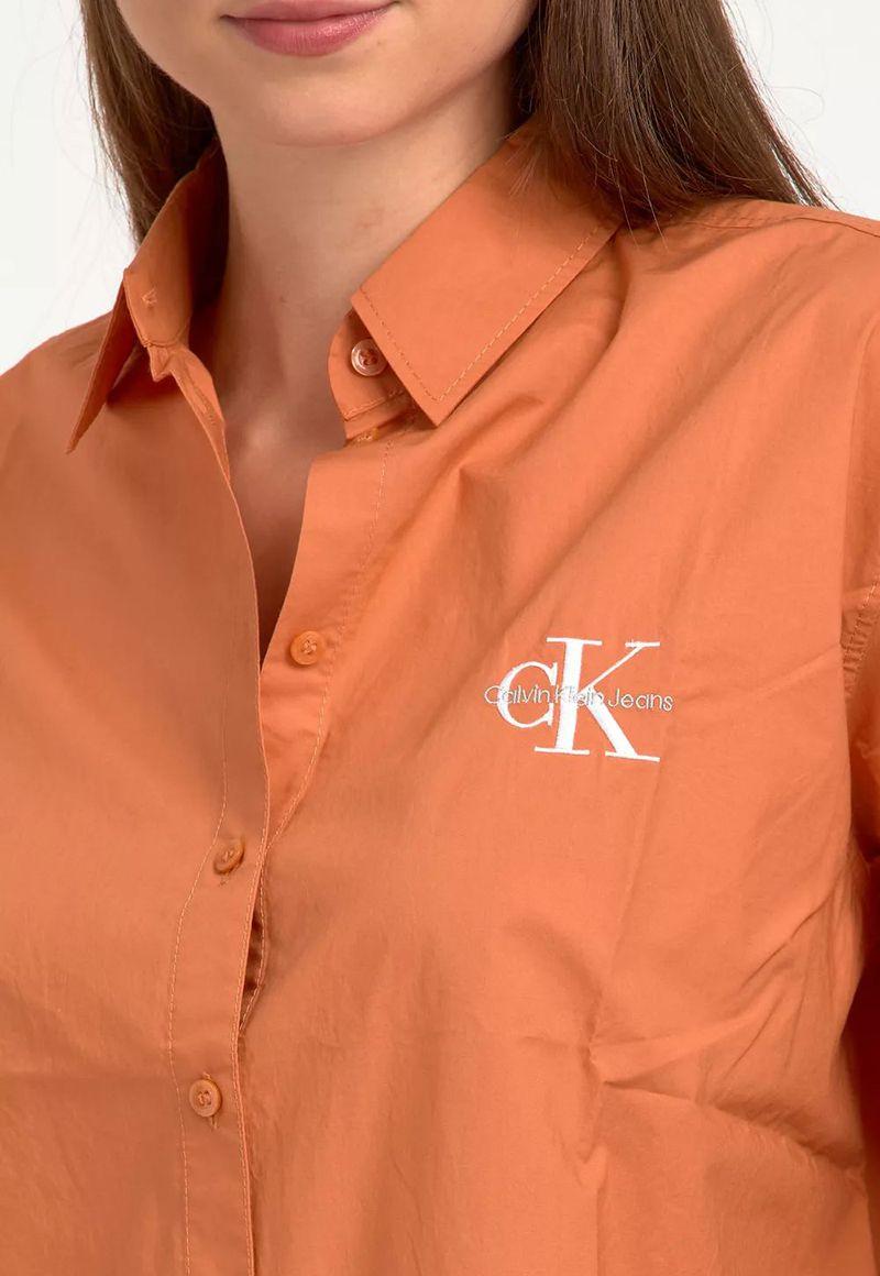 Camisa Oversize Loose Monologo Naranja-3