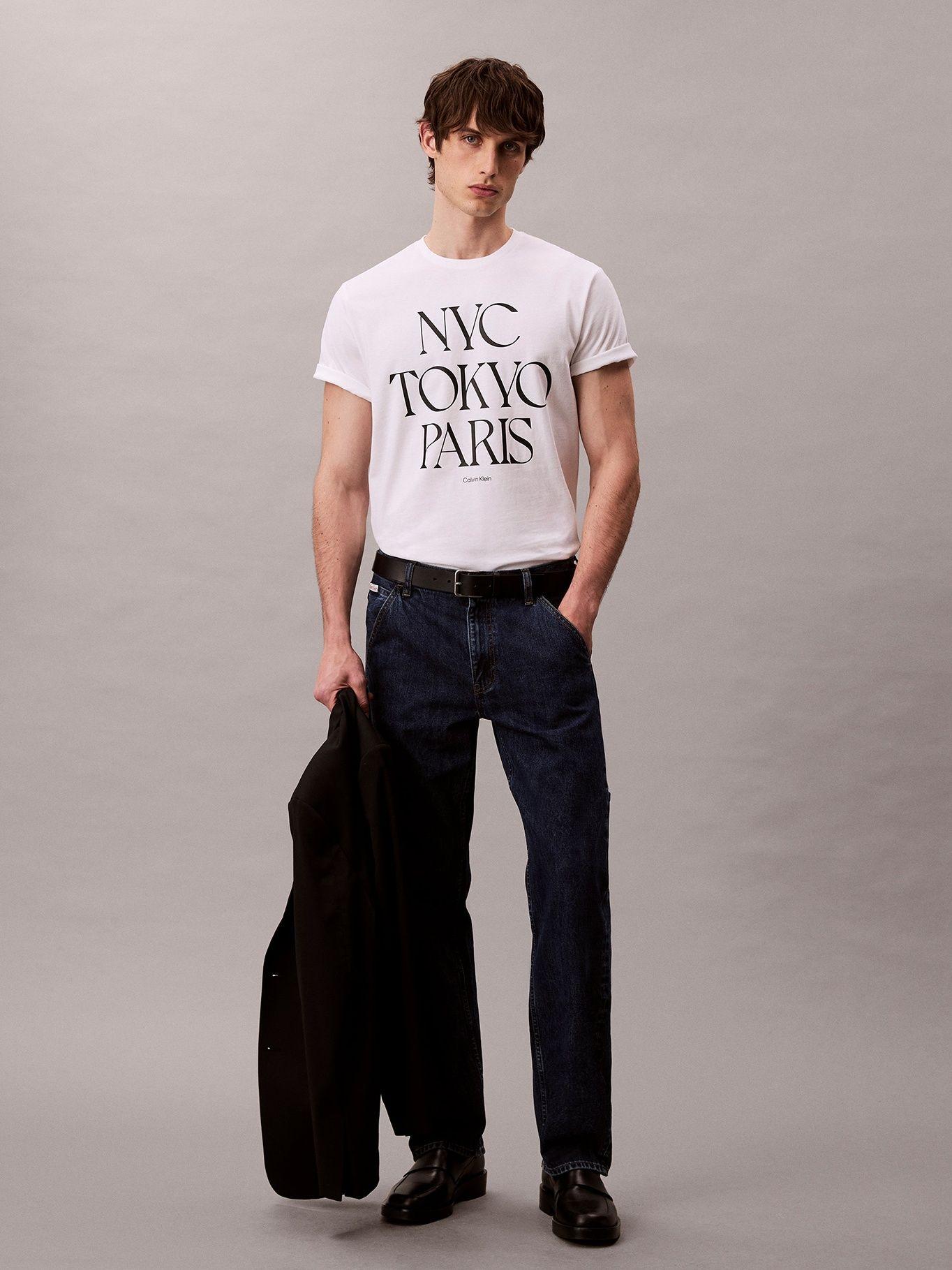 Polera con Gráfico Flagship City Blanco Calvin Klein-1