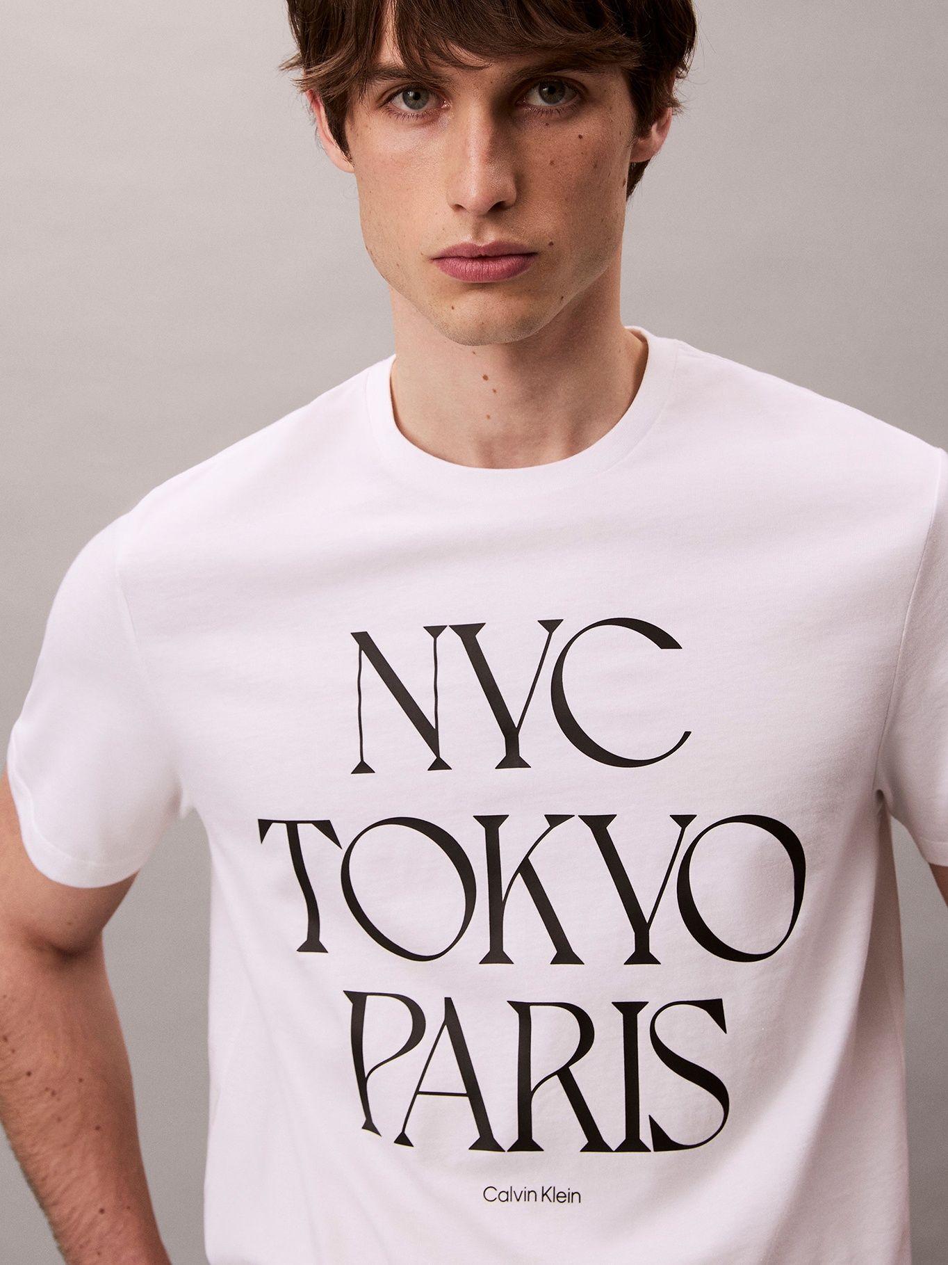 Polera con Gráfico Flagship City Blanco Calvin Klein-5