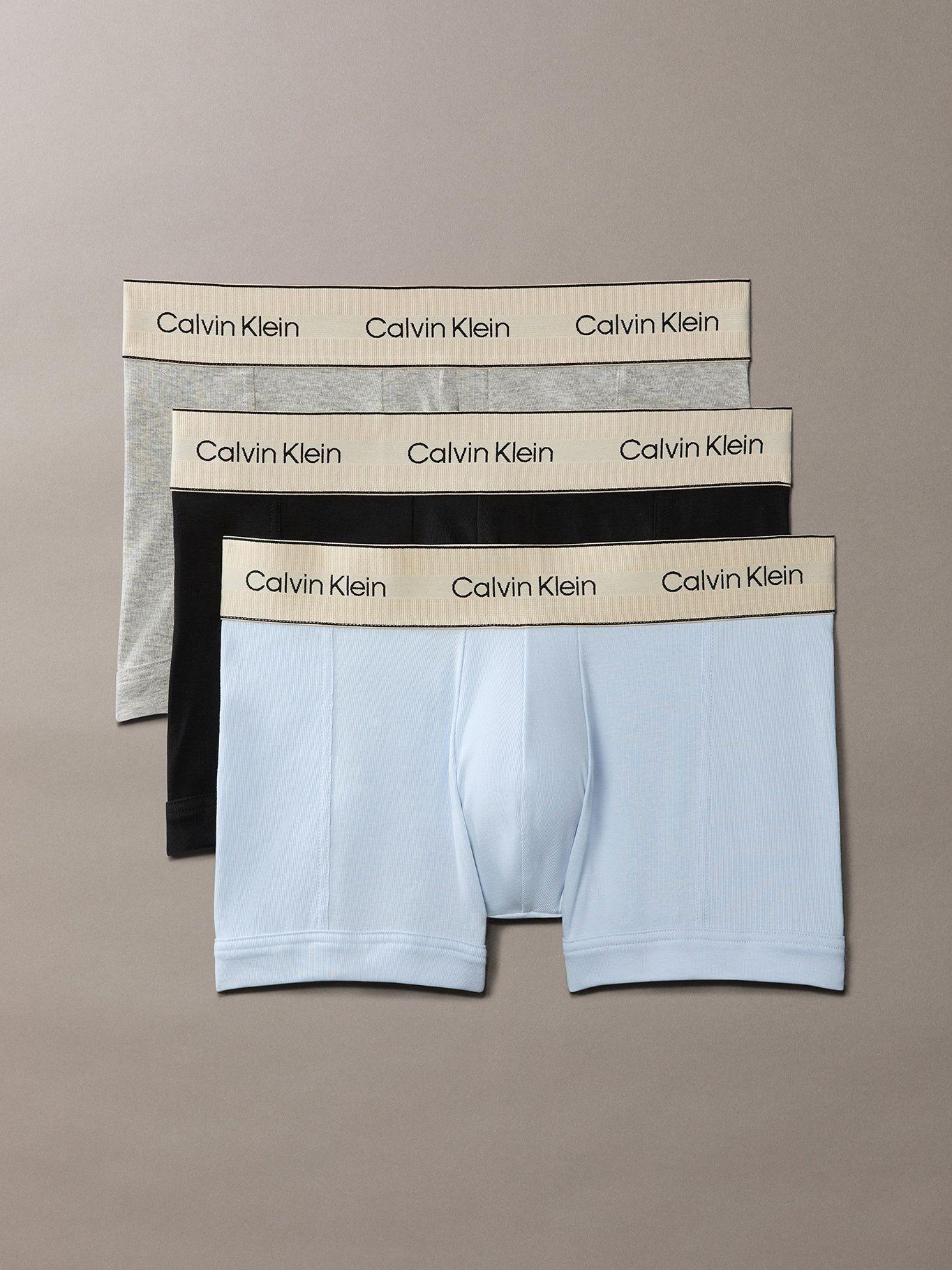 Pack 3 Bóxers Trunk Pima Cotton Multicolor Calvin Klein-0