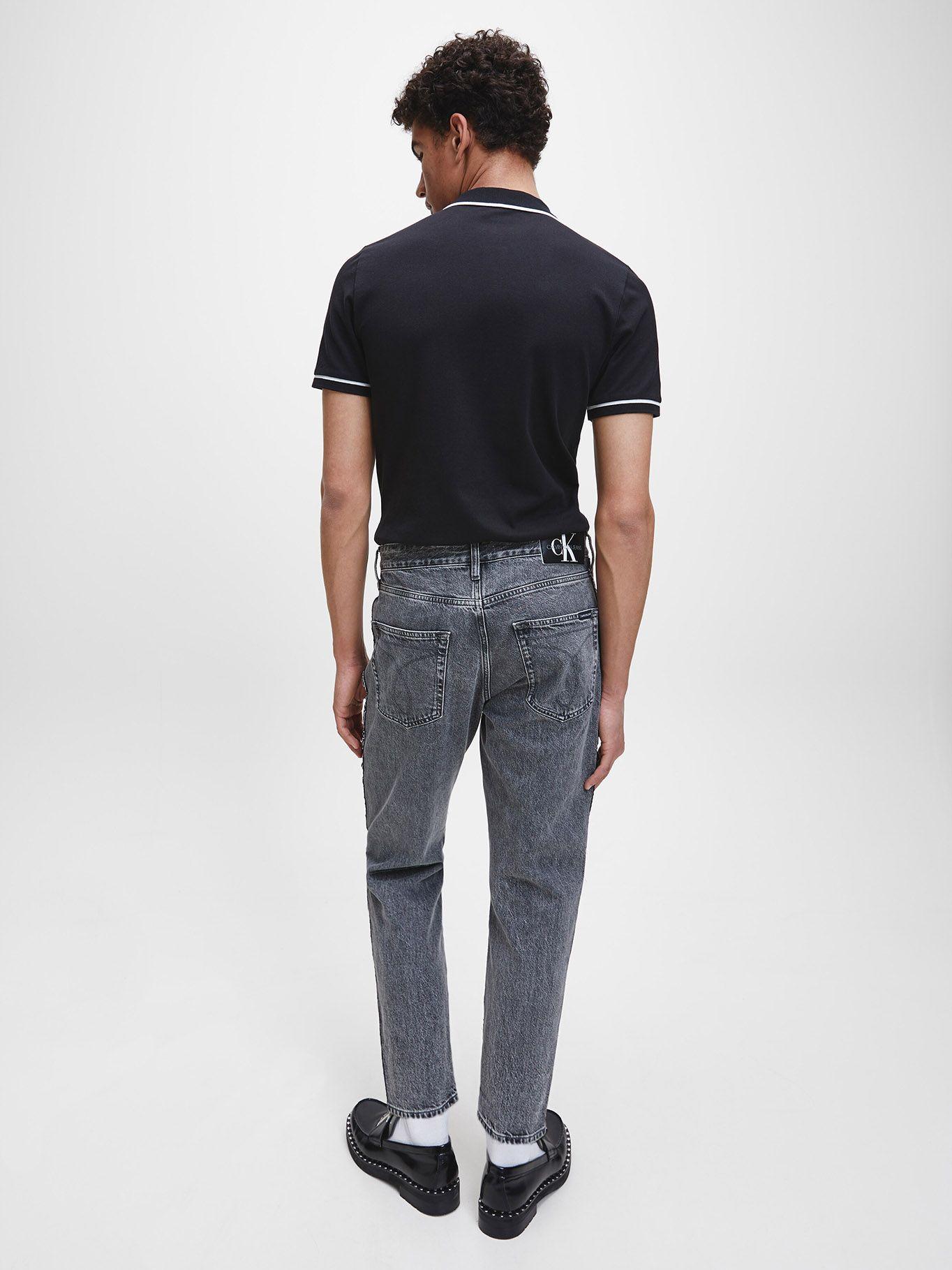 Polo Tipping Slim Negro BAE Calvin Klein-4