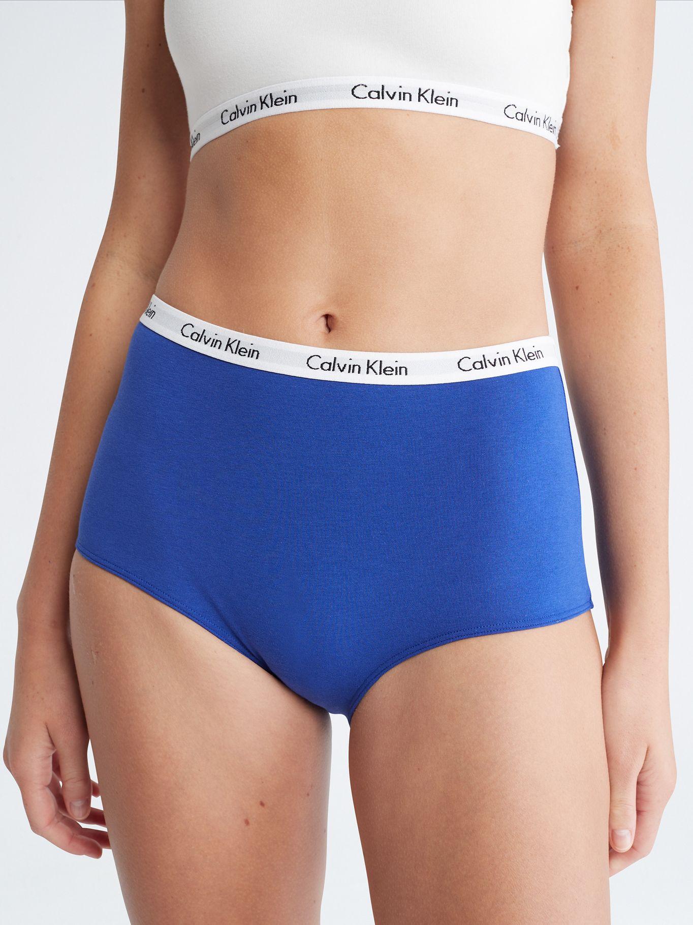 Calzón Hipster Alto Carousel Azul Calvin Klein-3