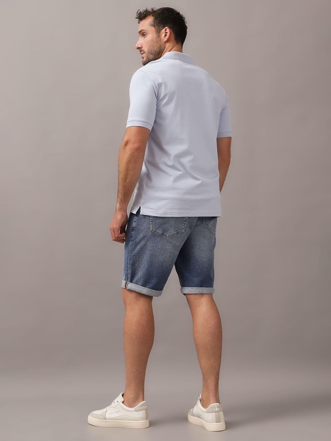 Polo Stretch Slim Azul Calvin Klein-2