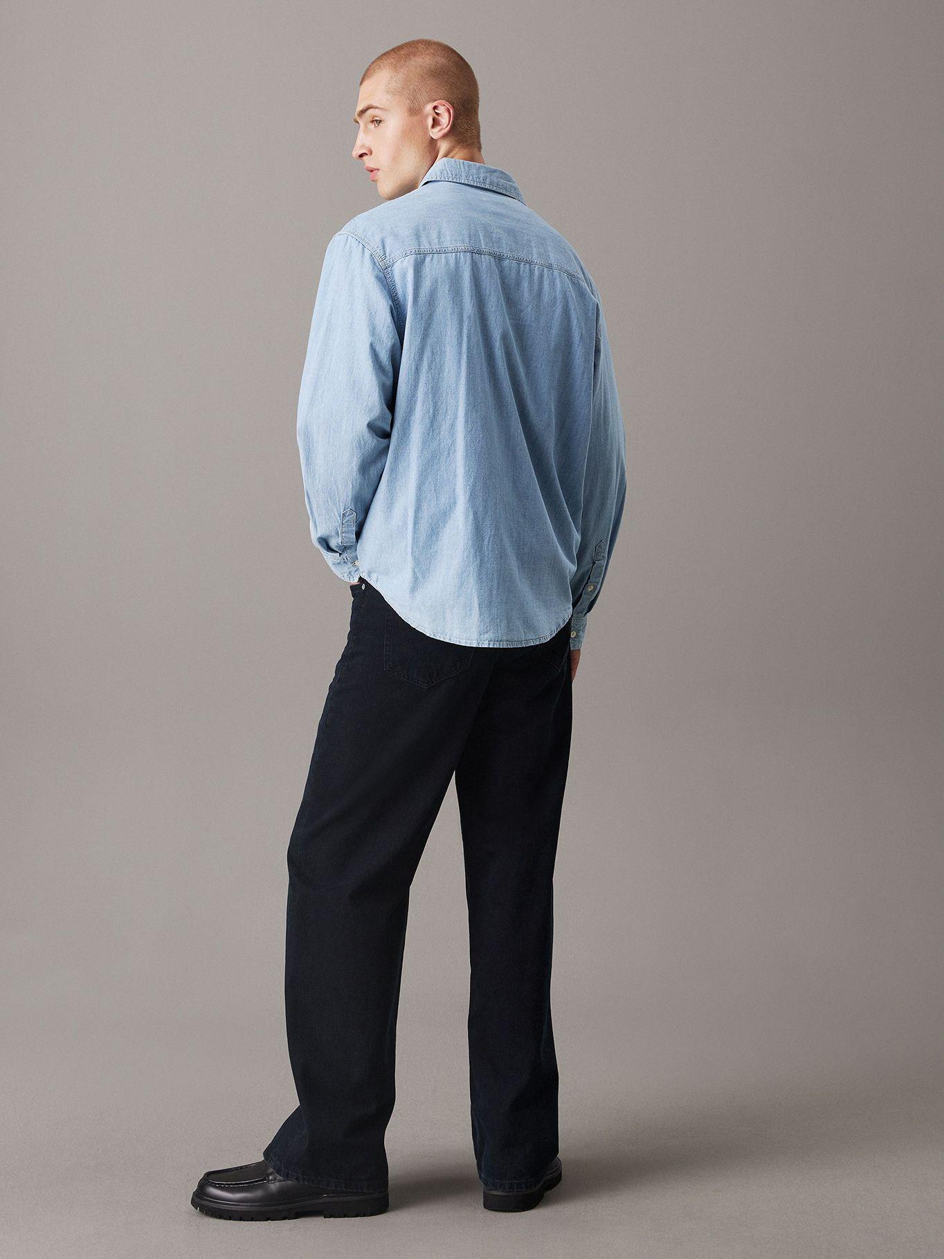 Camisa Easy Chambray Celeste Calvin Klein-2