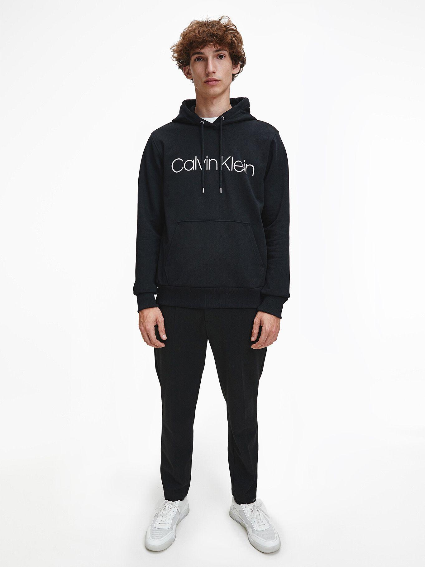 Hoodie Cotton Logo  Negro 002 Calvin Klein-1