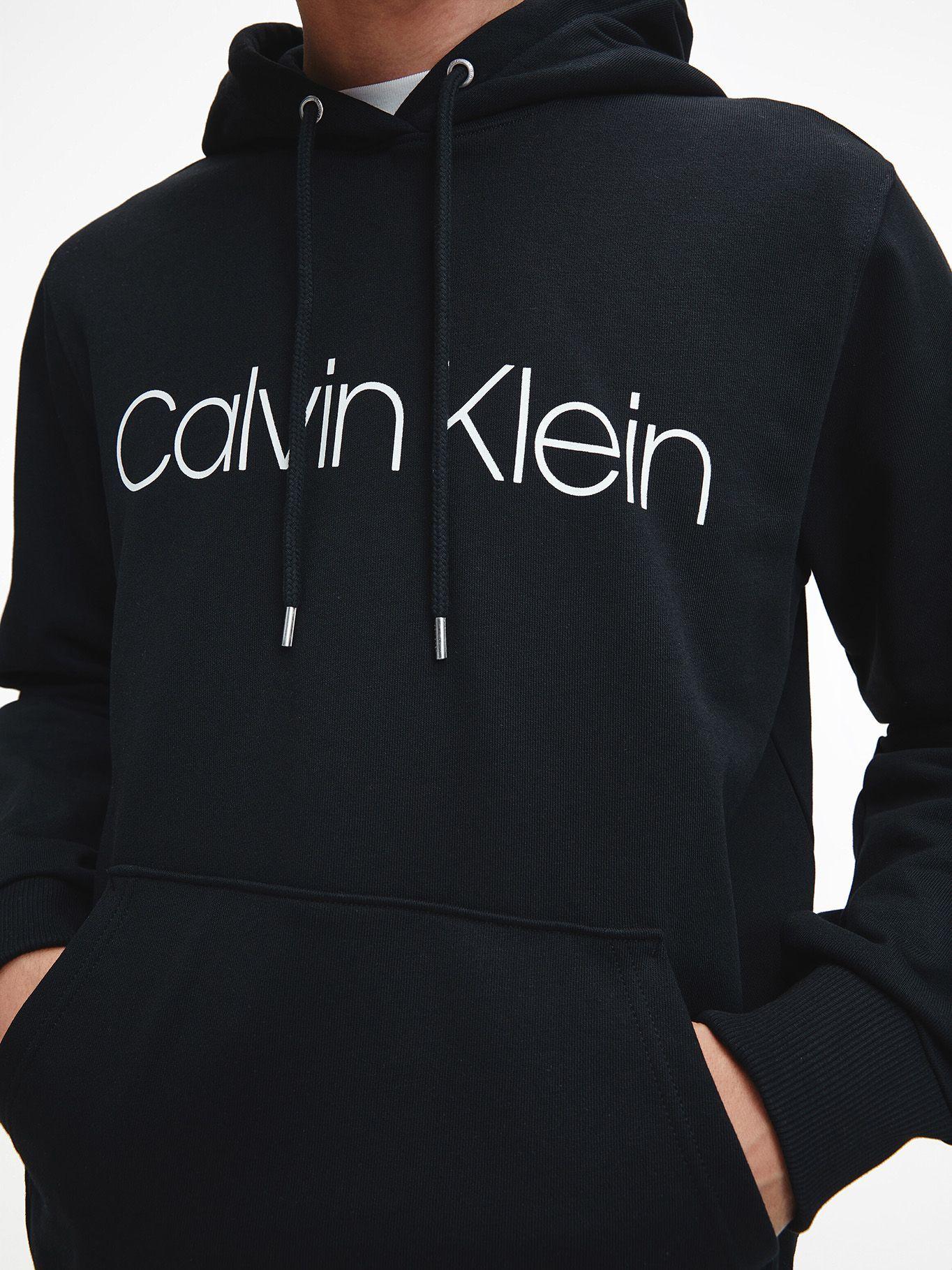 Hoodie Cotton Logo  Negro 002 Calvin Klein-3
