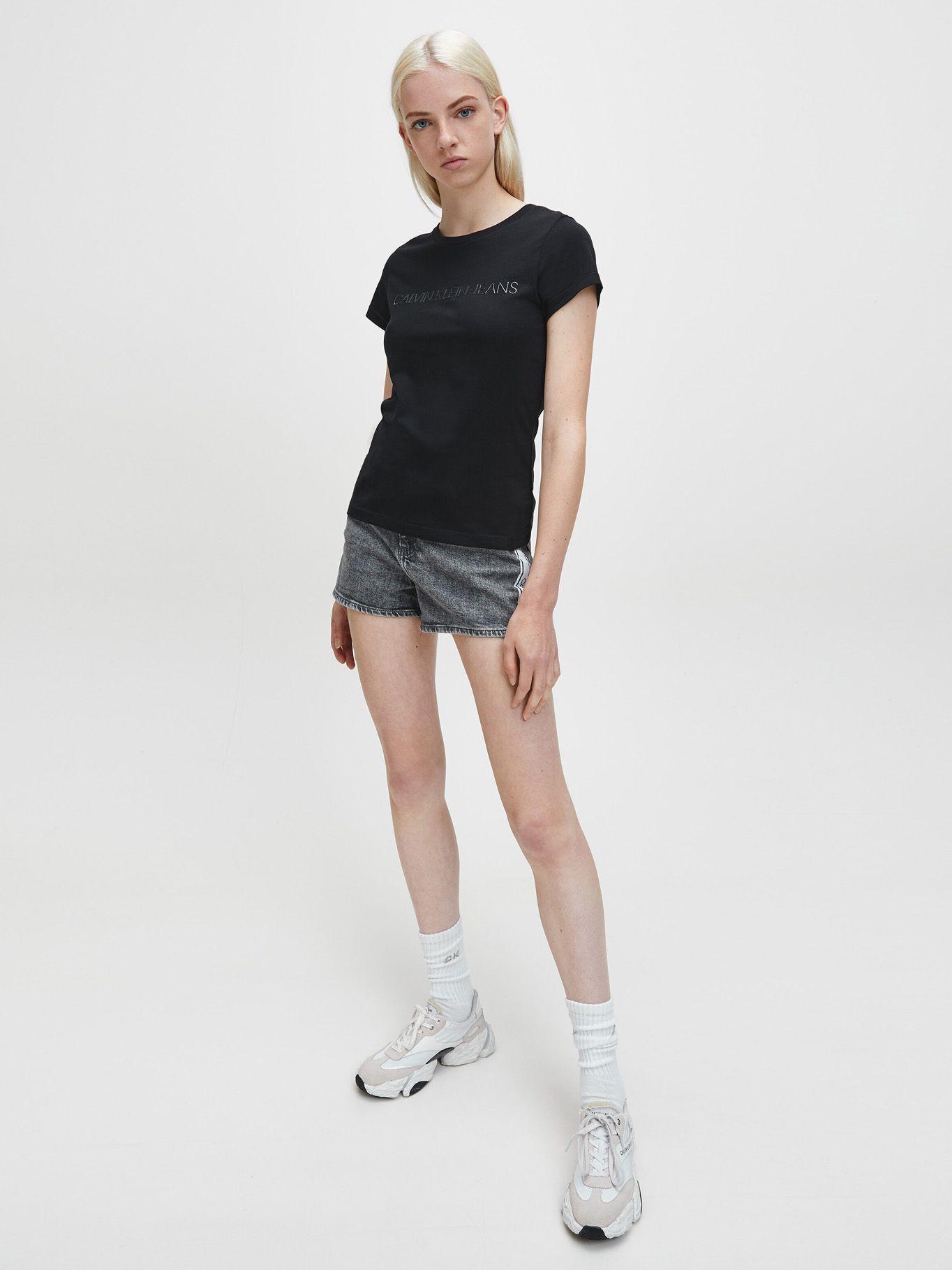 Polera Institutional Negro Calvin Klein-0