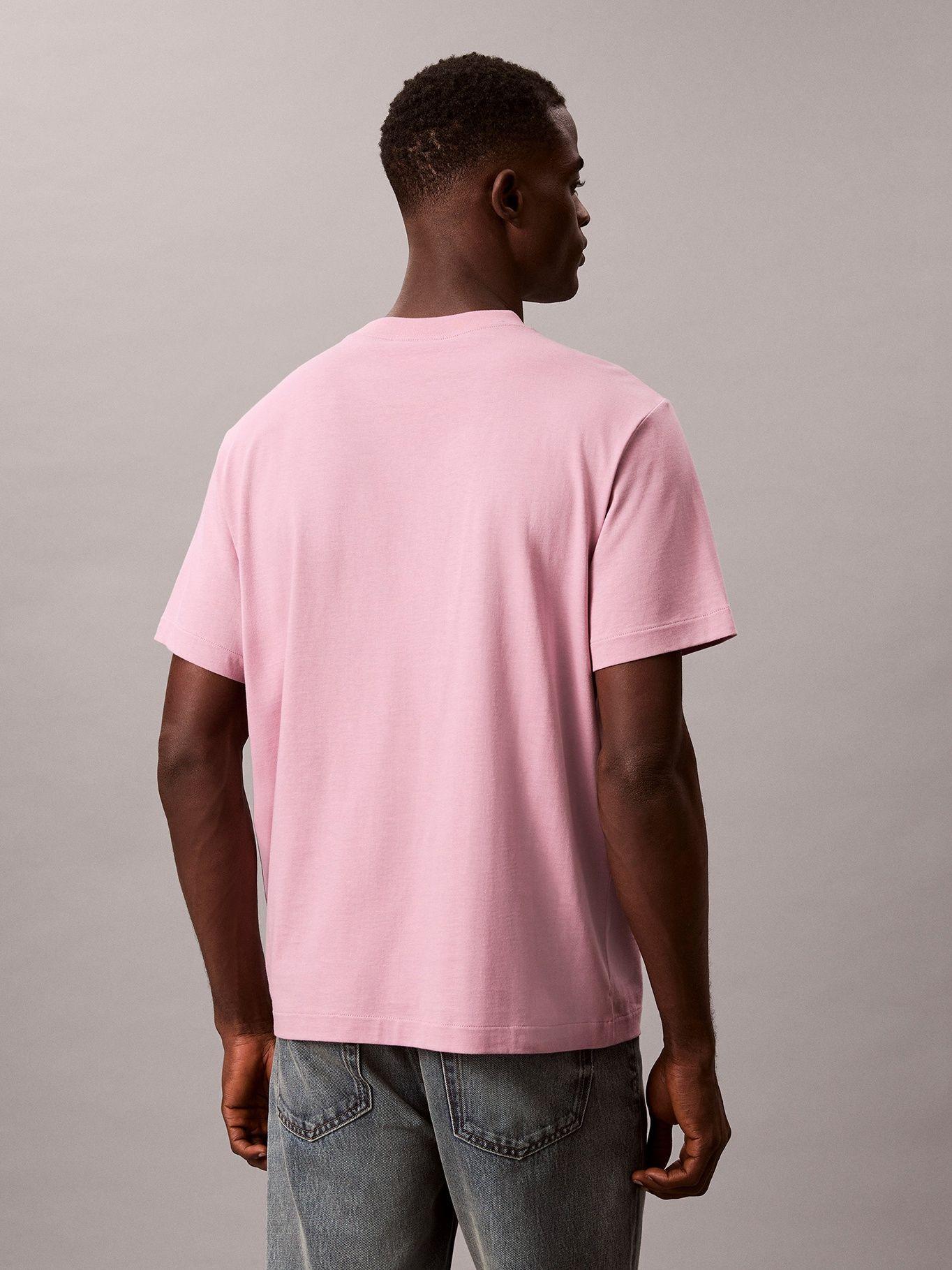 Polera Supima con Logo Bordado Rosado Calvin Klein-2