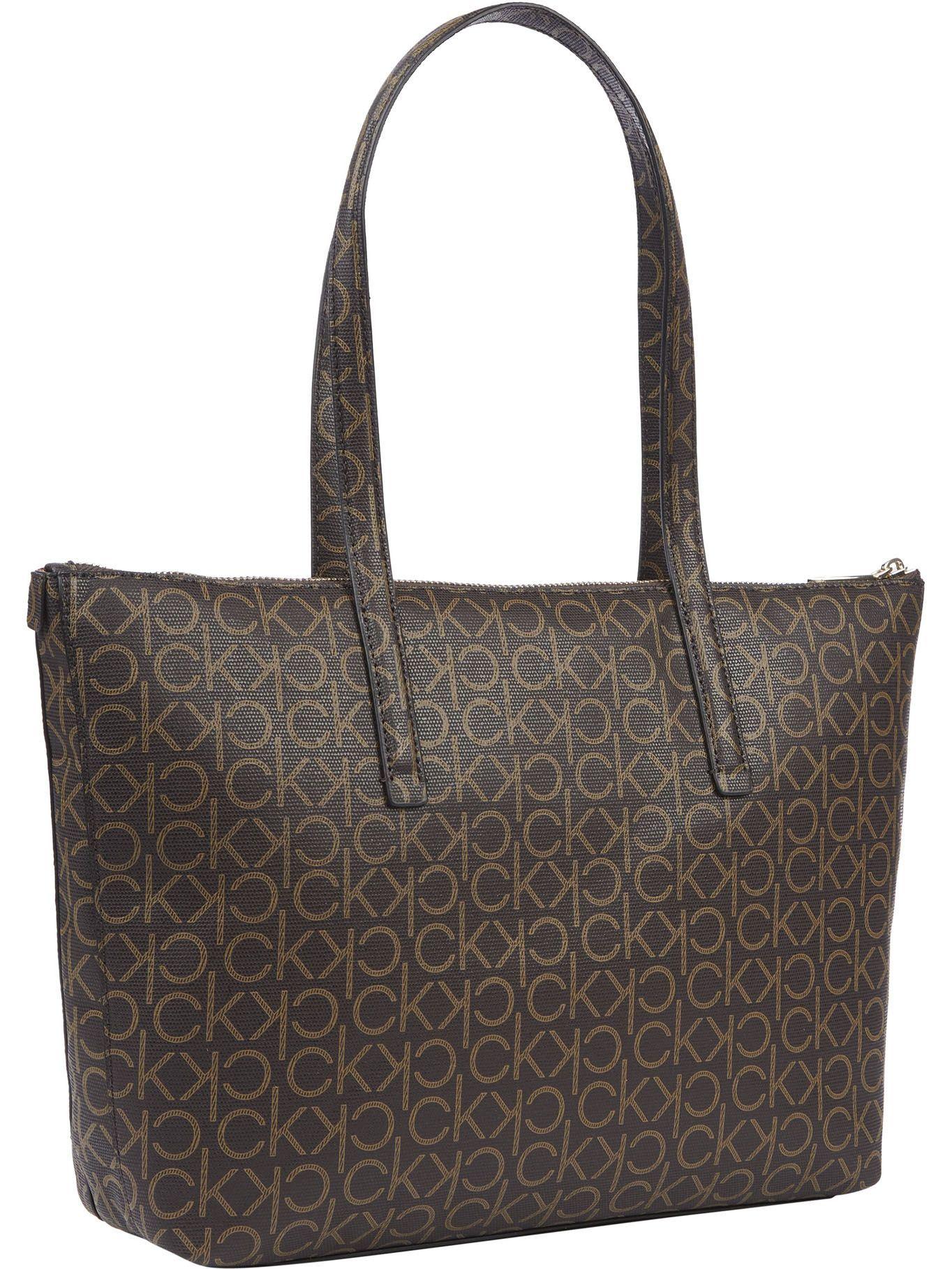 Cartera Shopper Ck Must Café Calvin Klein-1