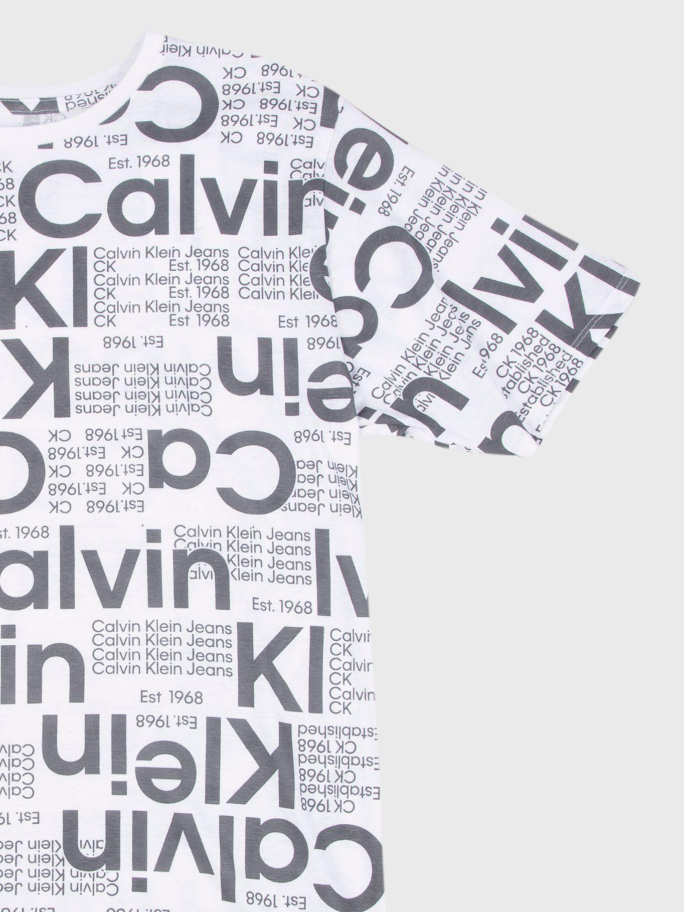 Polera Niño Run-On Blanco Calvin Klein-3