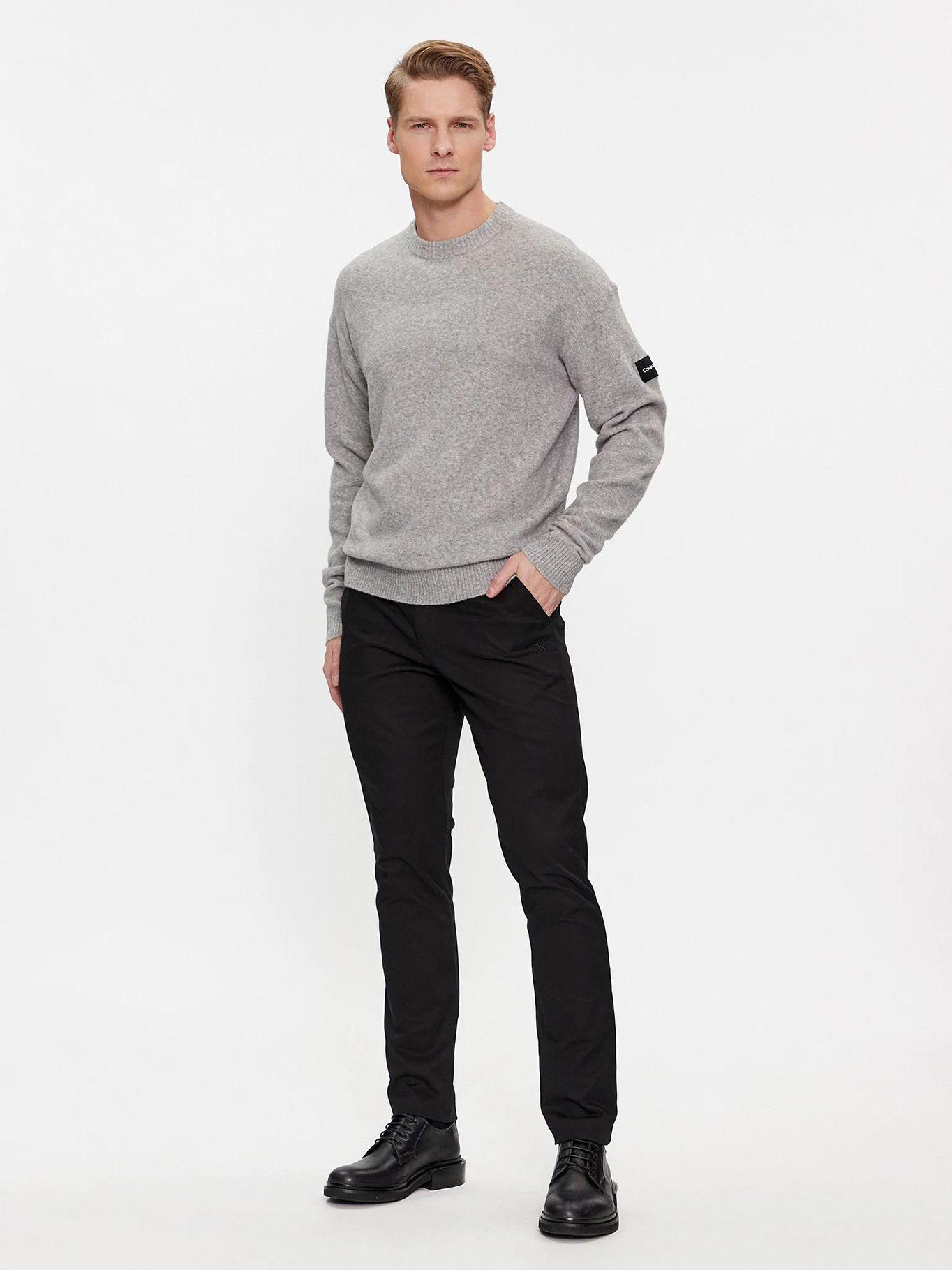 Sweater Lycra Blend Gris Calvin Klein-1