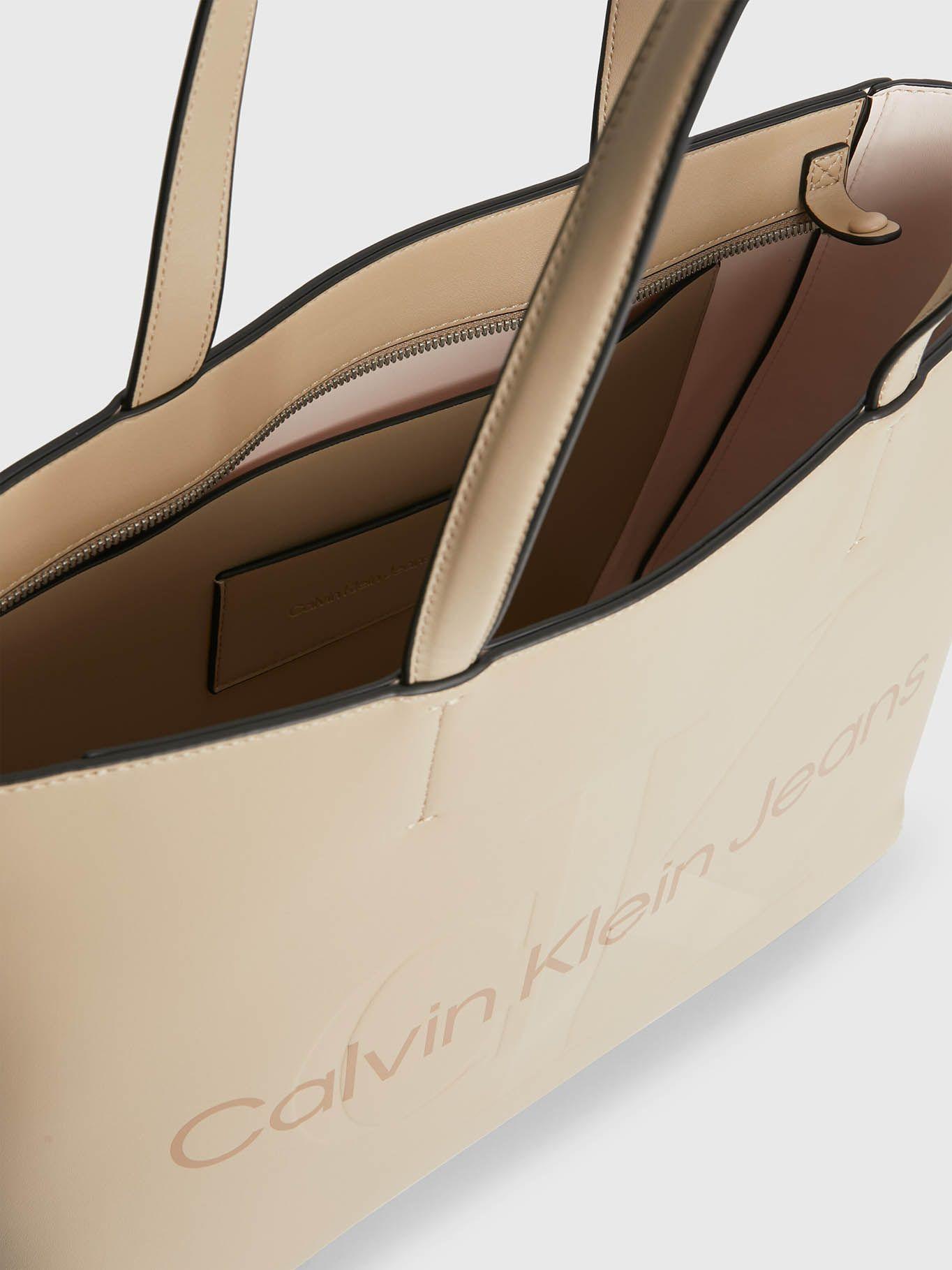 Bolso tote Beige Calvin Klein-4