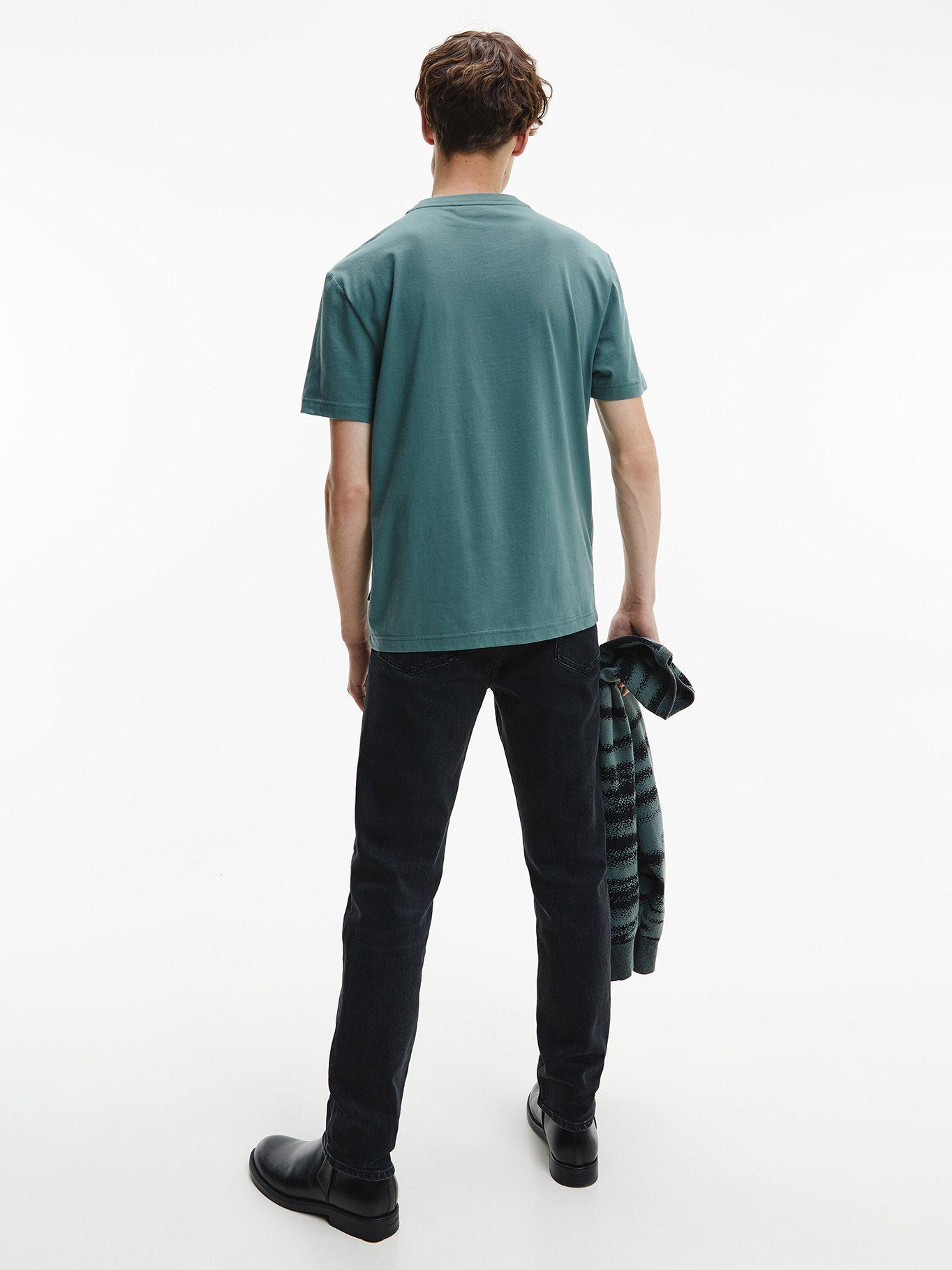 Polera Chest Box Logo Verde Calvin Klein-2