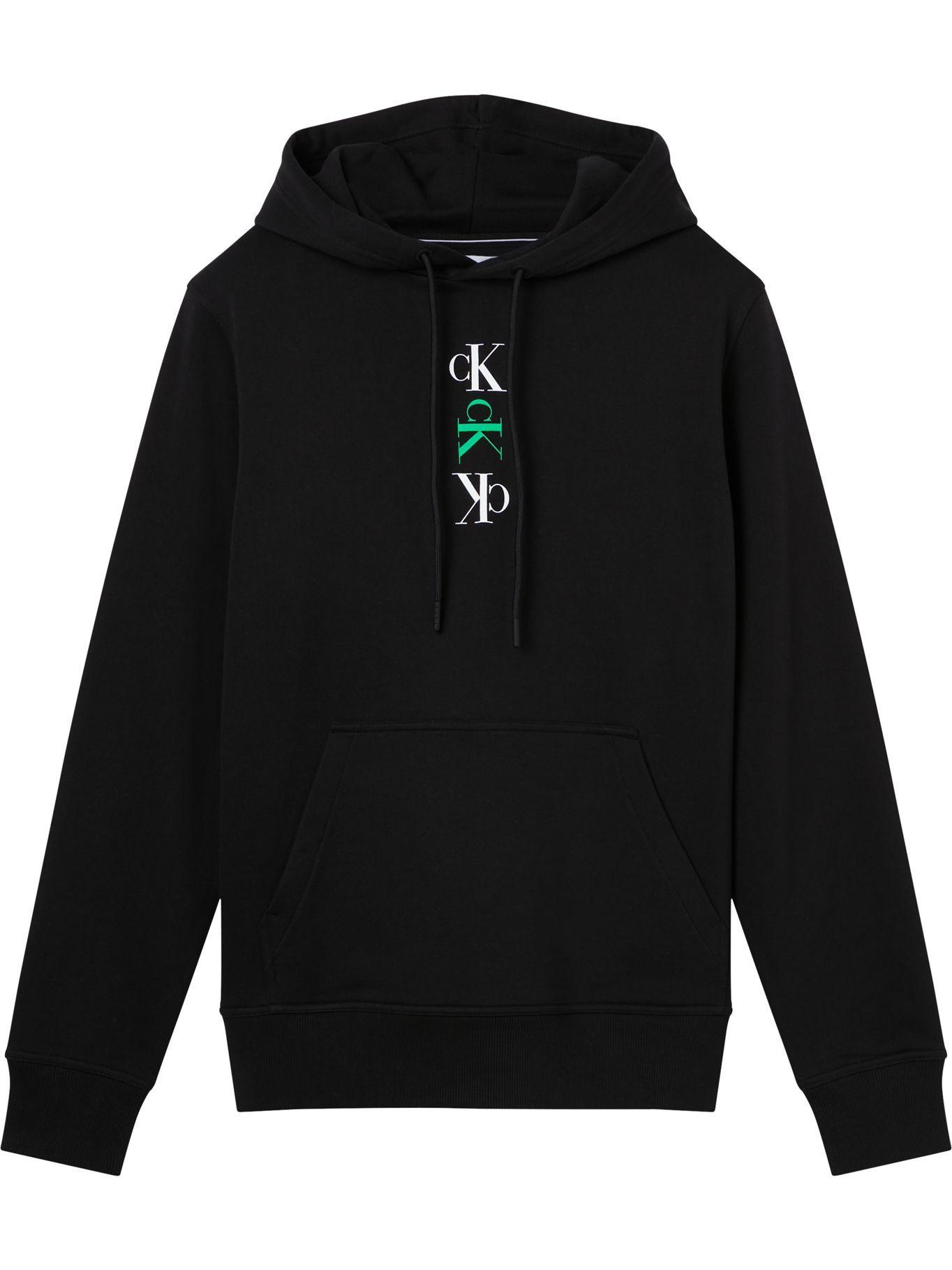 Polerón Hoodie Ck Repeat Negro Calvin Klein-2