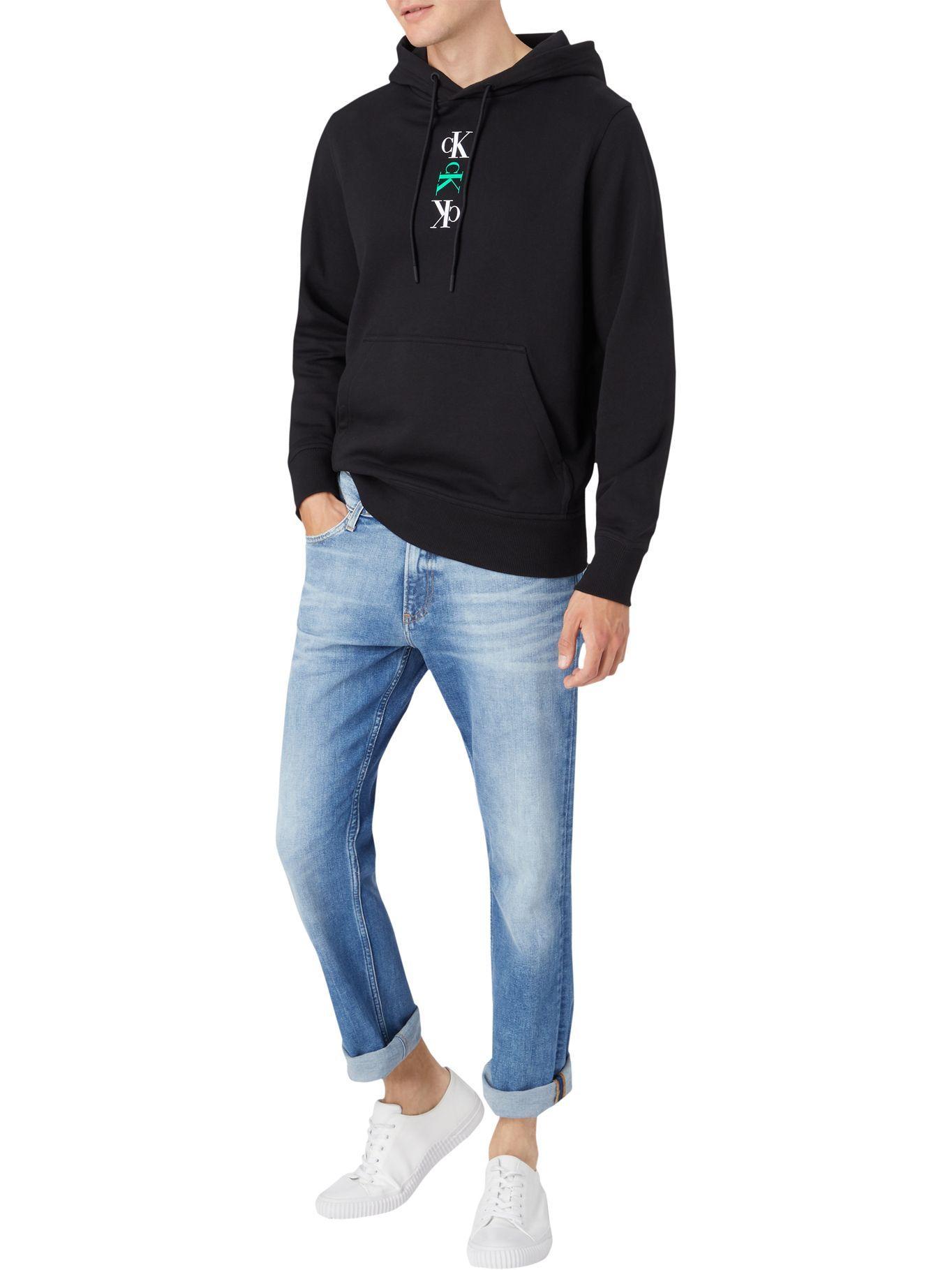 Polerón Hoodie Ck Repeat Negro Calvin Klein-0