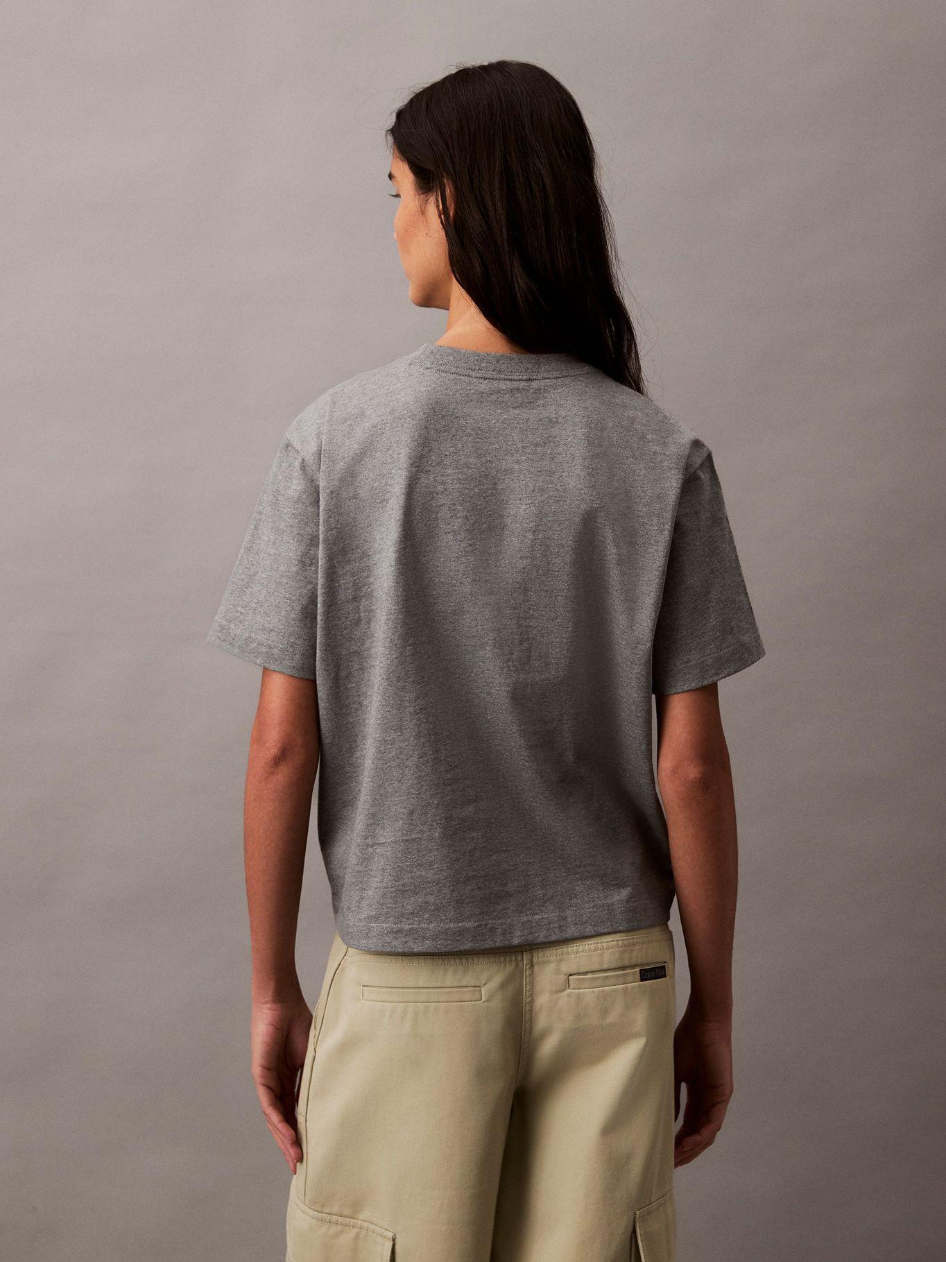 Polera Relaxed Logo Estándar Gris Calvin Klein-2