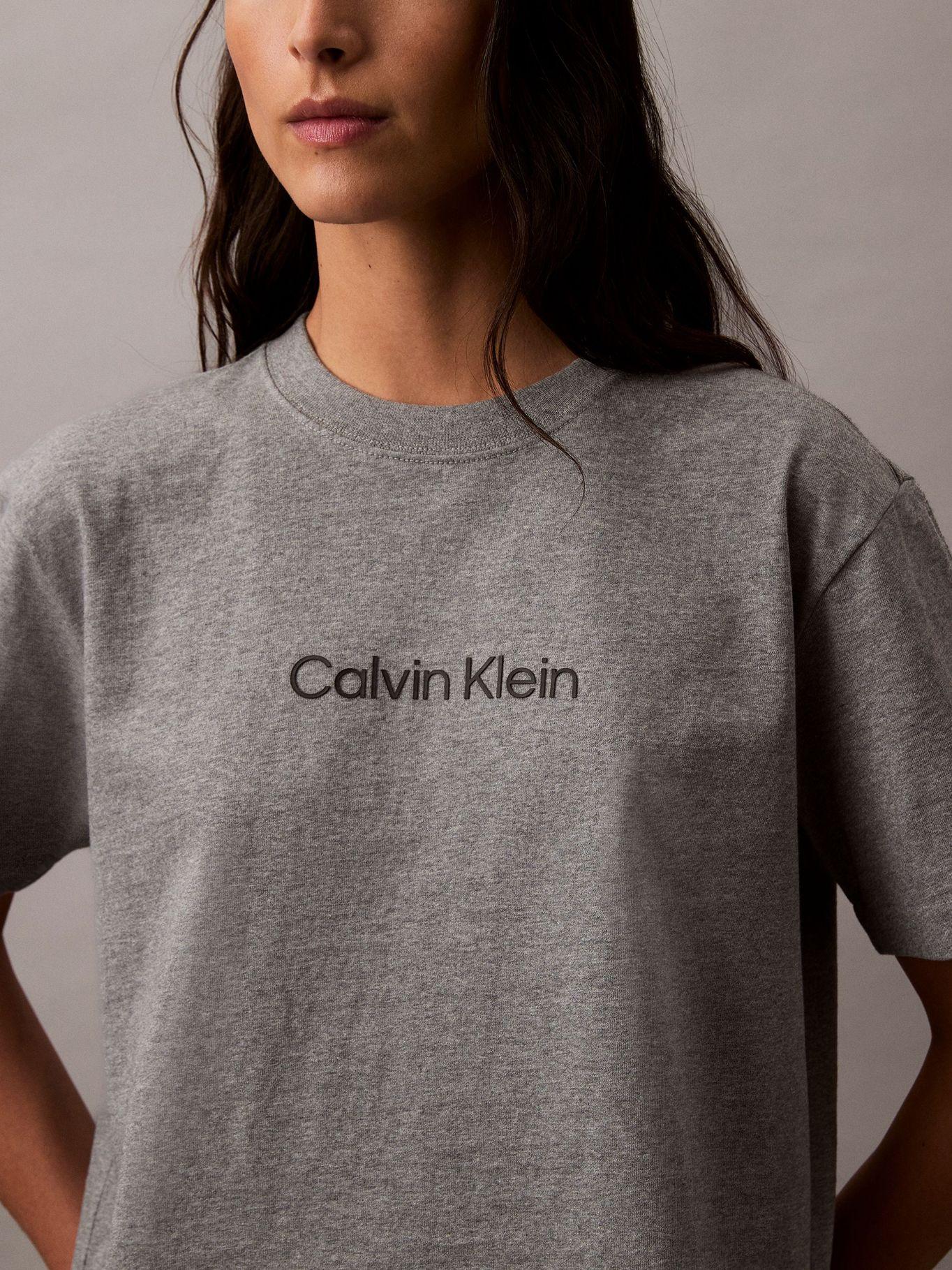 Polera Relaxed Logo Estándar Gris Calvin Klein-4