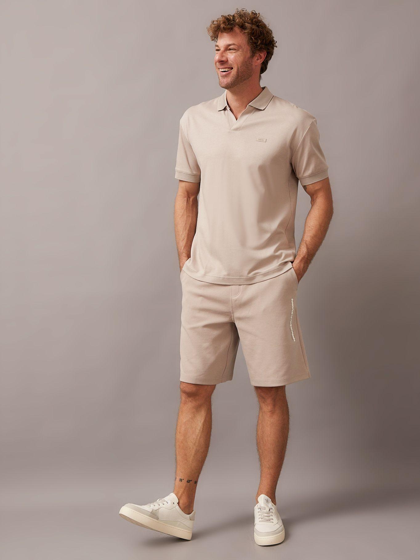 Polo Smooth Cotton Beige Calvin Klein-1