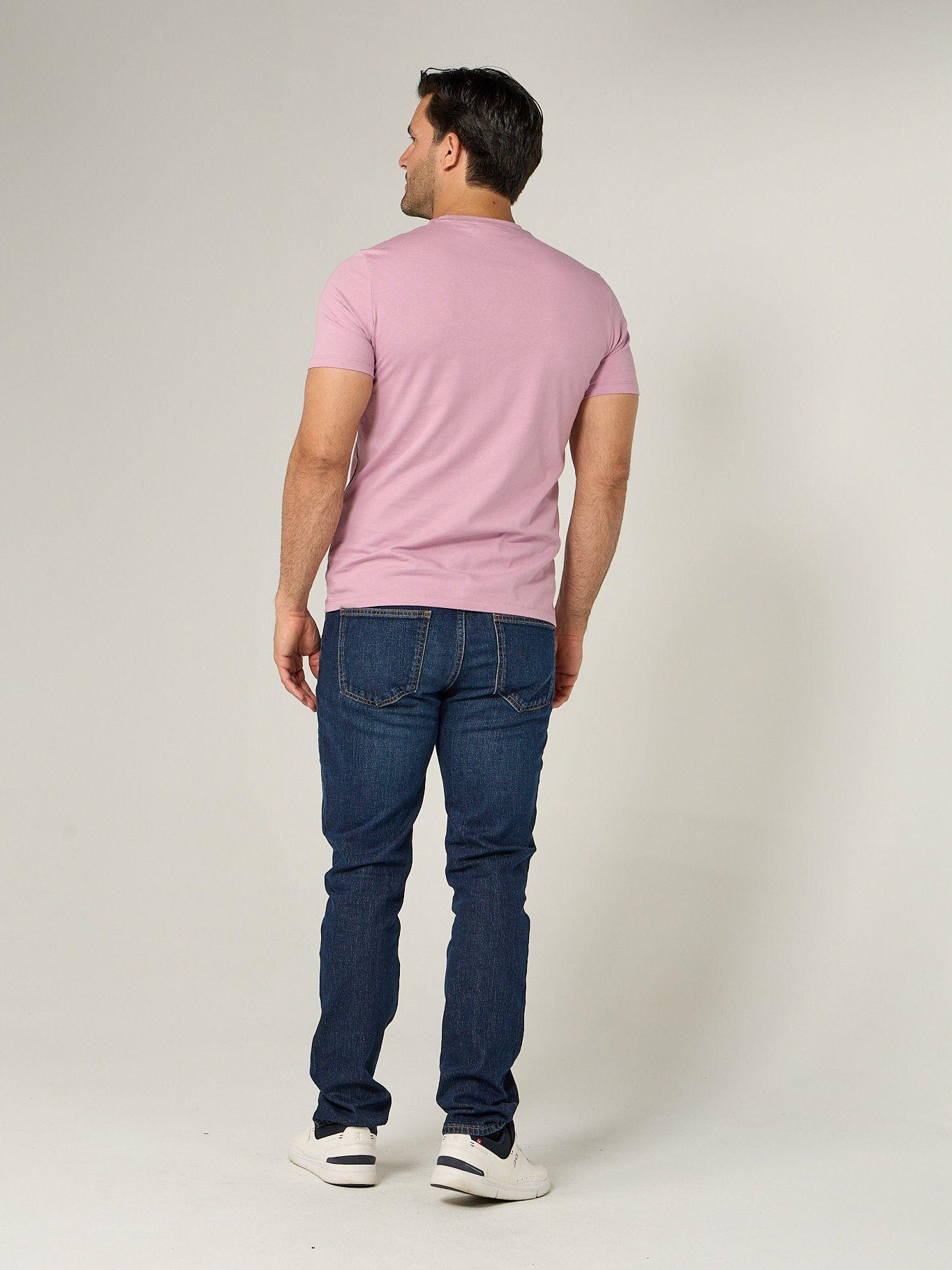 Polera con Micro Monograma Bordado Rosado Calvin Klein-2