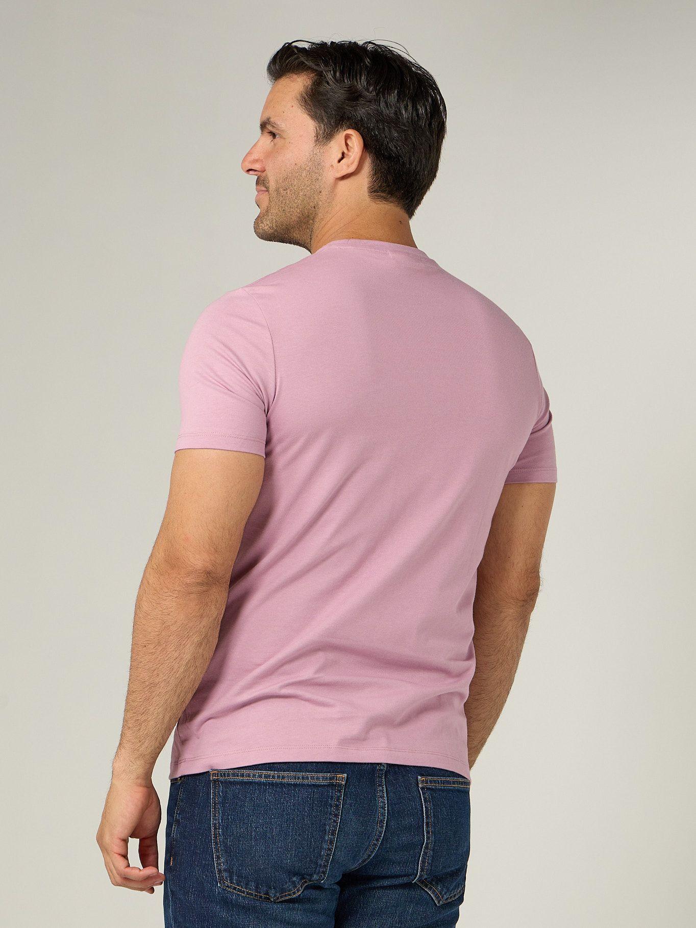 Polera con Micro Monograma Bordado Rosado Calvin Klein-3