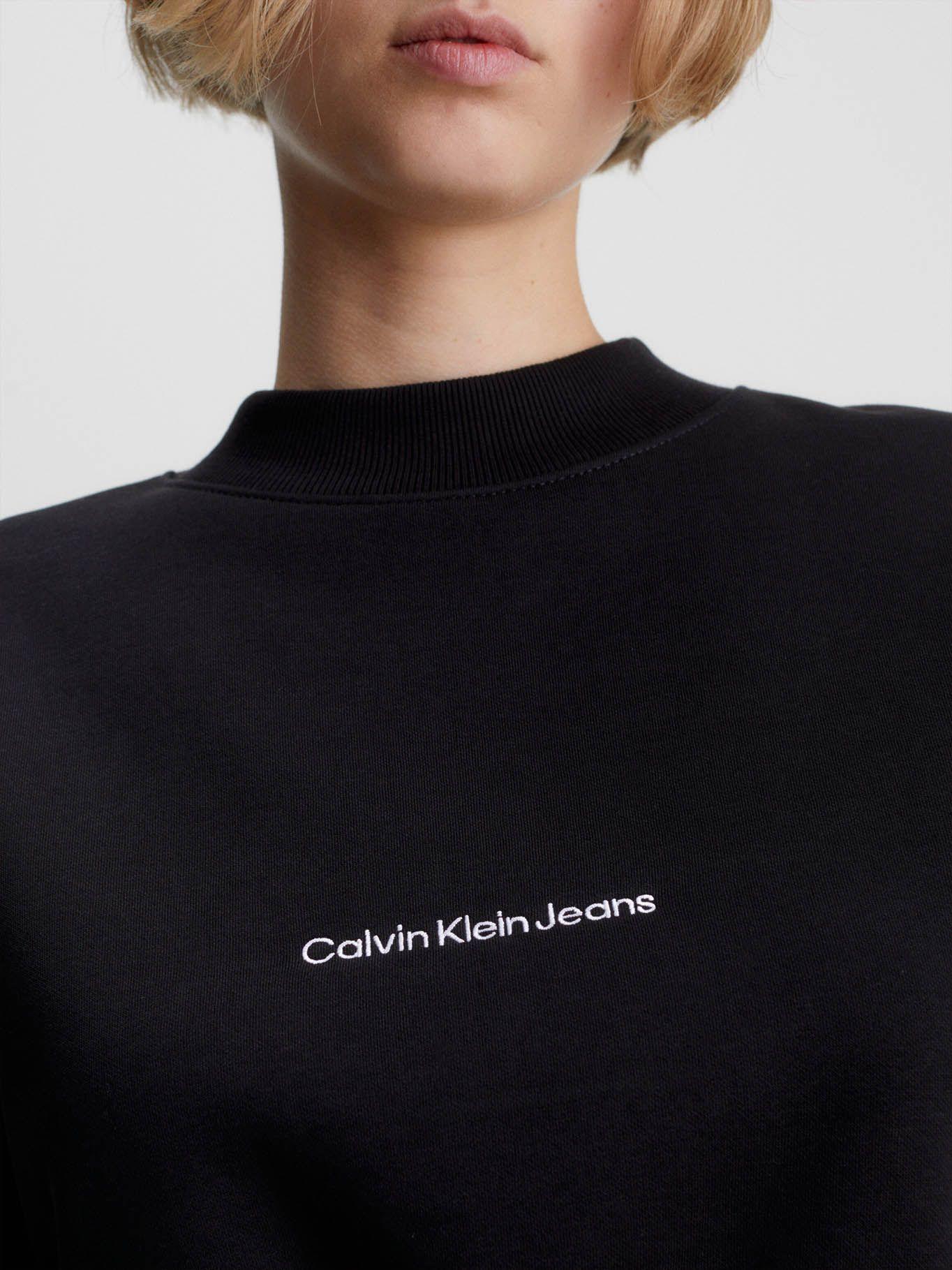 Sudadera Cropped Negro Calvin Klein-3
