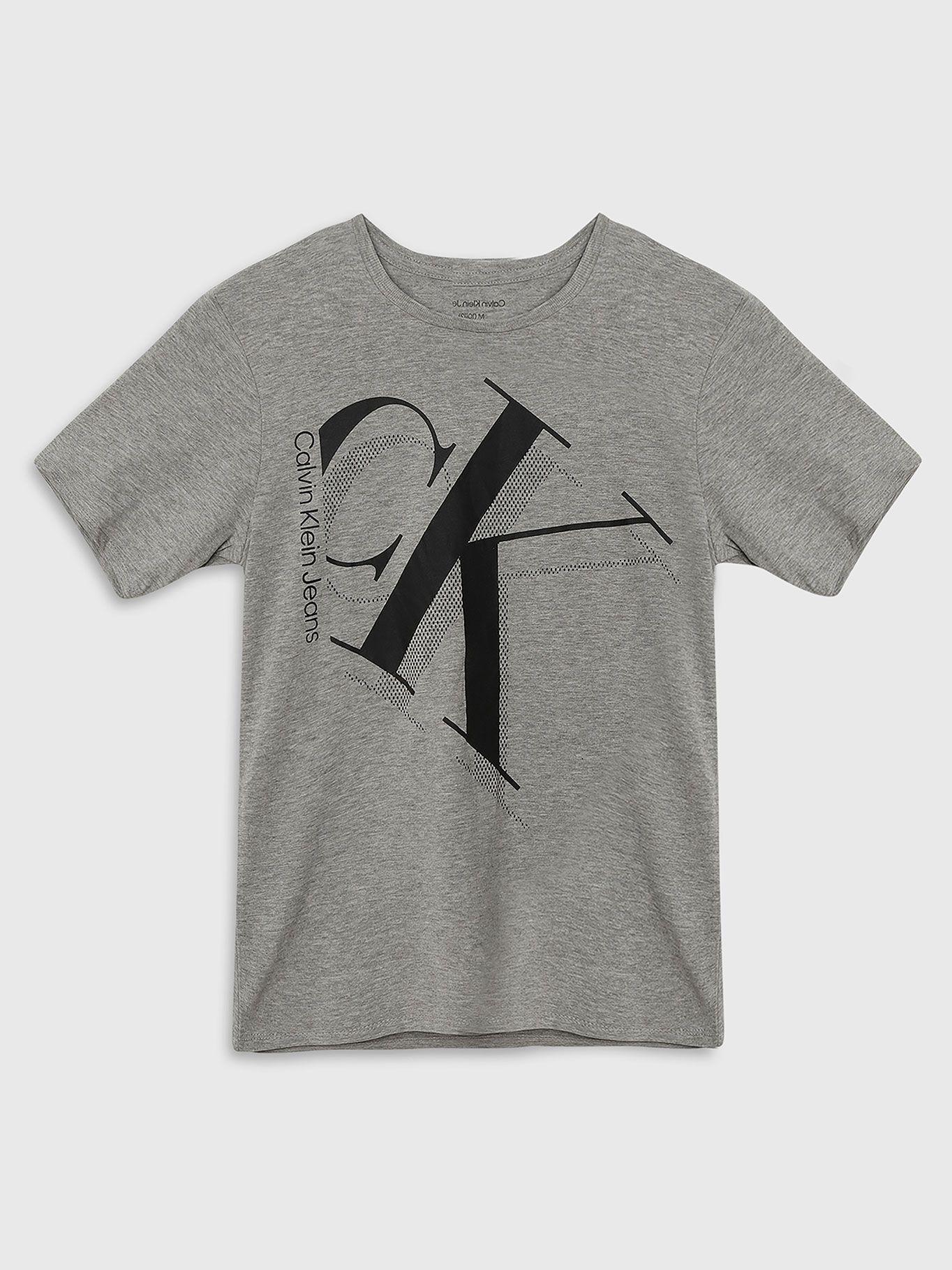 Polera Niño Shadow Drop Gris Calvin Klein-0