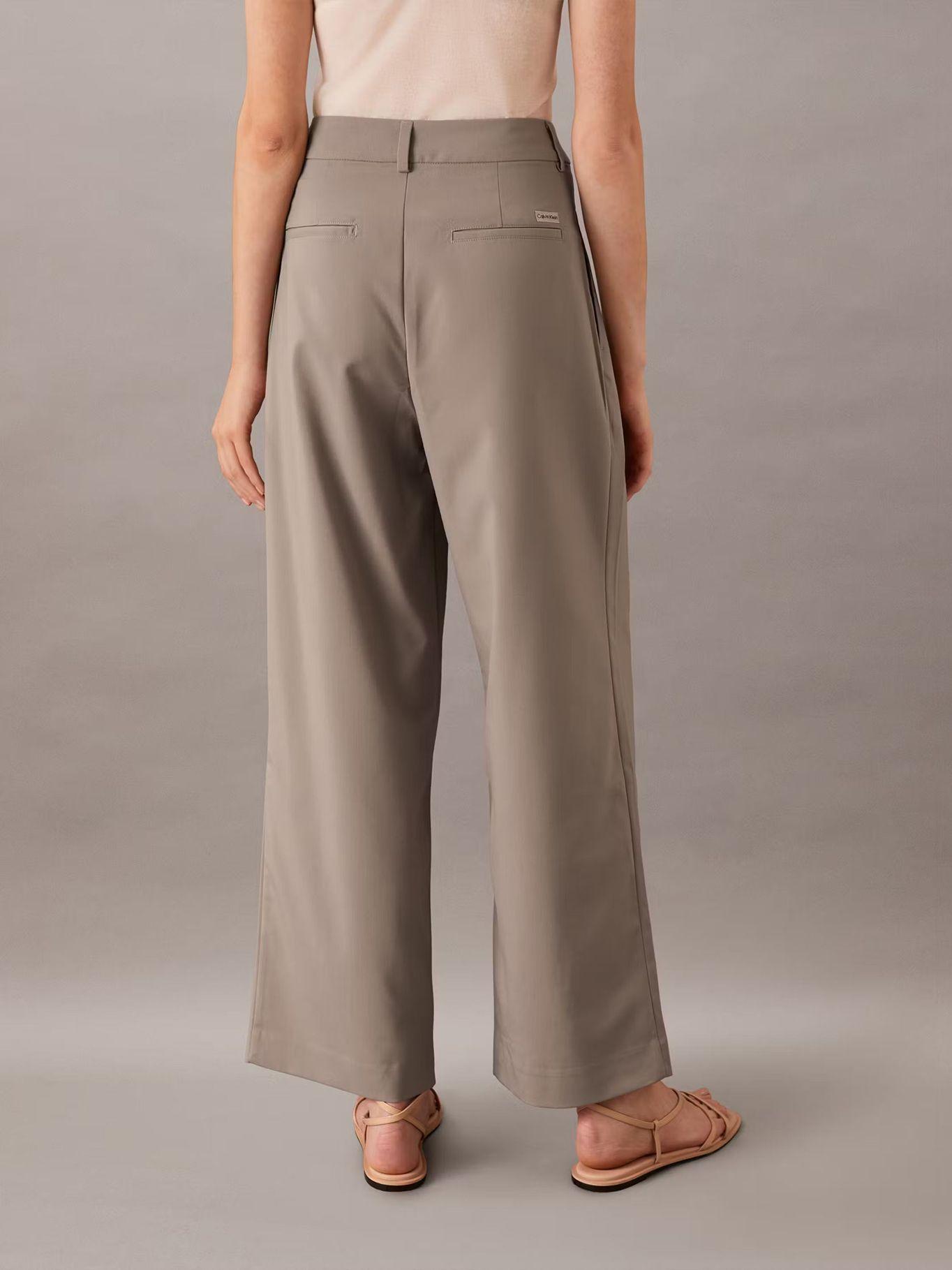 Pantalón tailored de pierna ancha Gris Calvin Klein-2