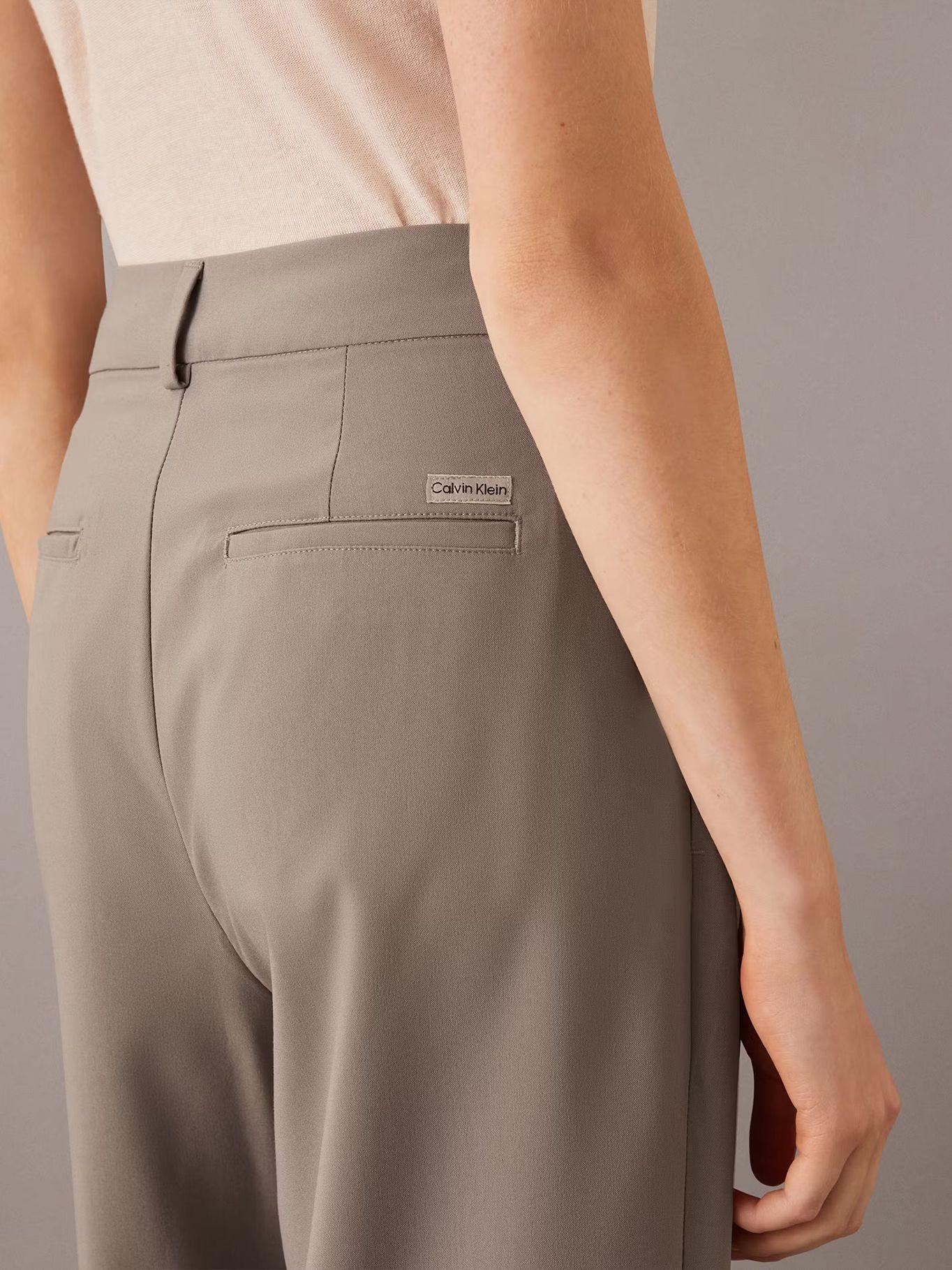Pantalón tailored de pierna ancha Gris Calvin Klein-3