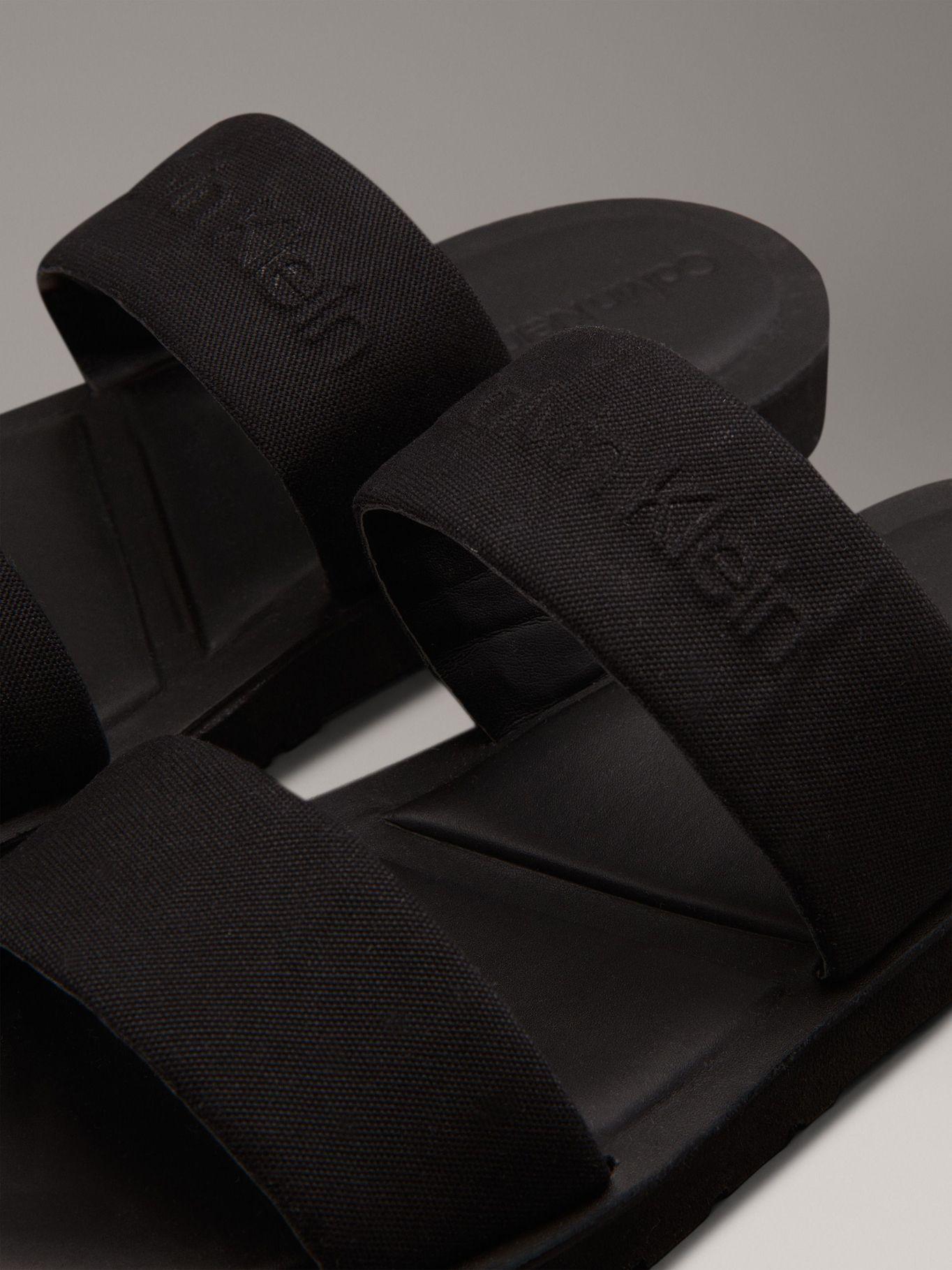 Sandalias de Lona Negro Calvin Klein BEH-6