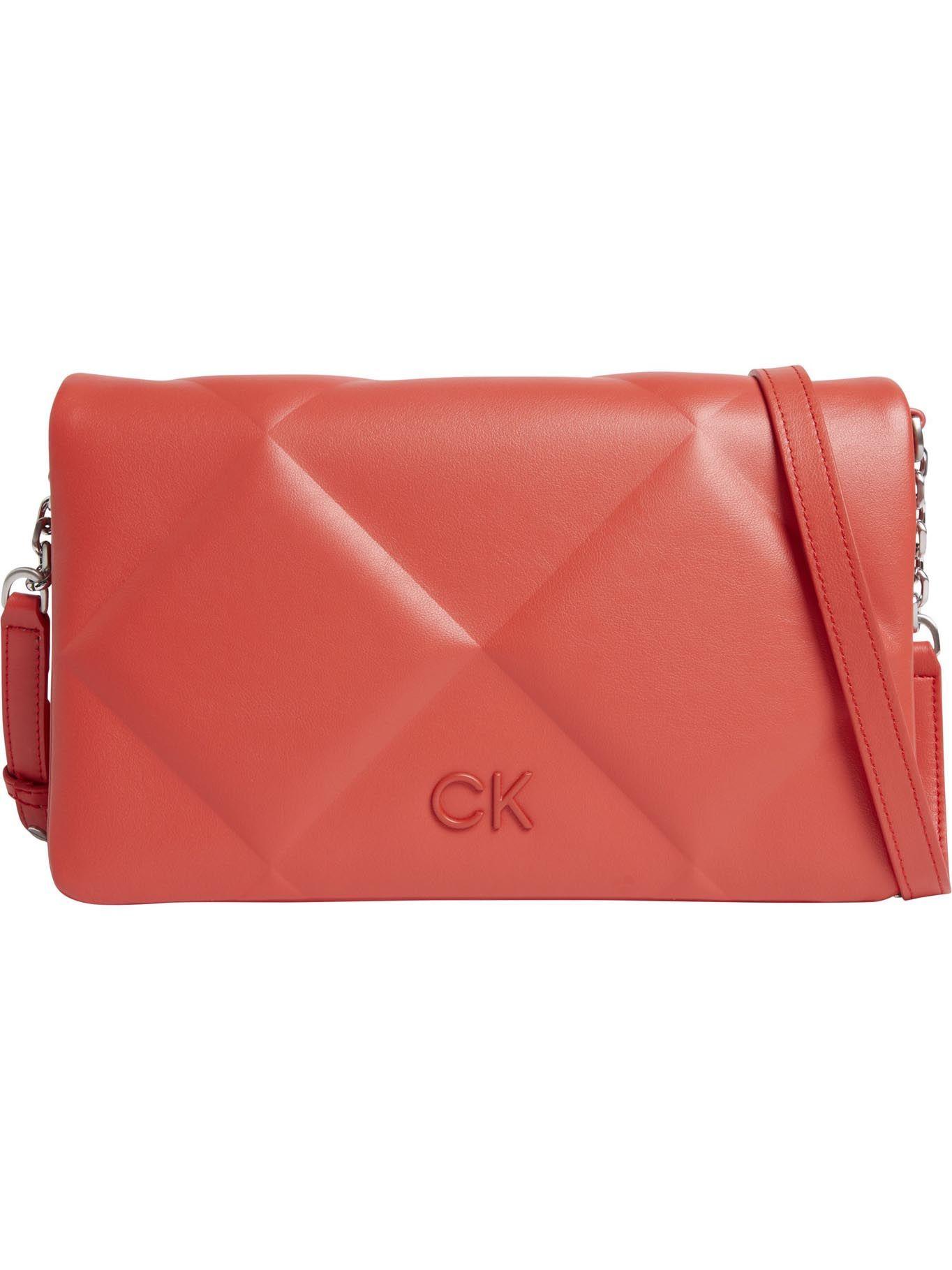 Cartera Re-Lock Quilt Should Rojo Calvin Klein-0