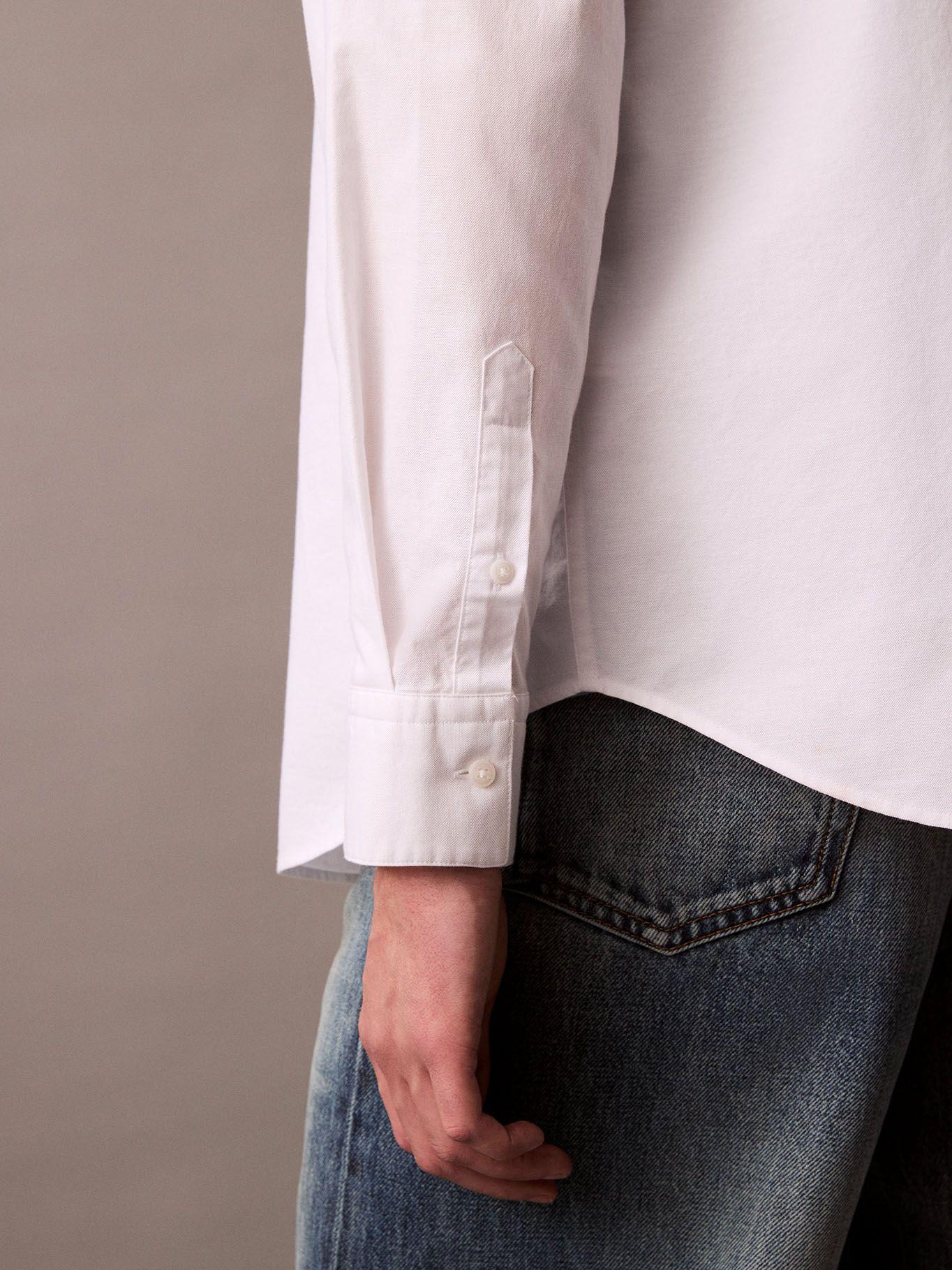 Camisa Oxford Clásica Blanco Calvin Klein-4