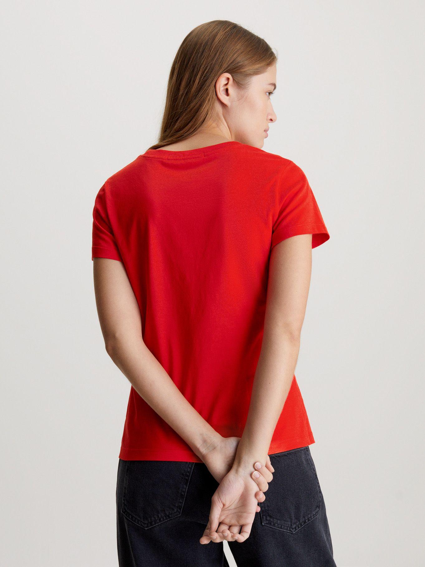 Polera Satin Ck Slim Rojo Calvin Klein-2
