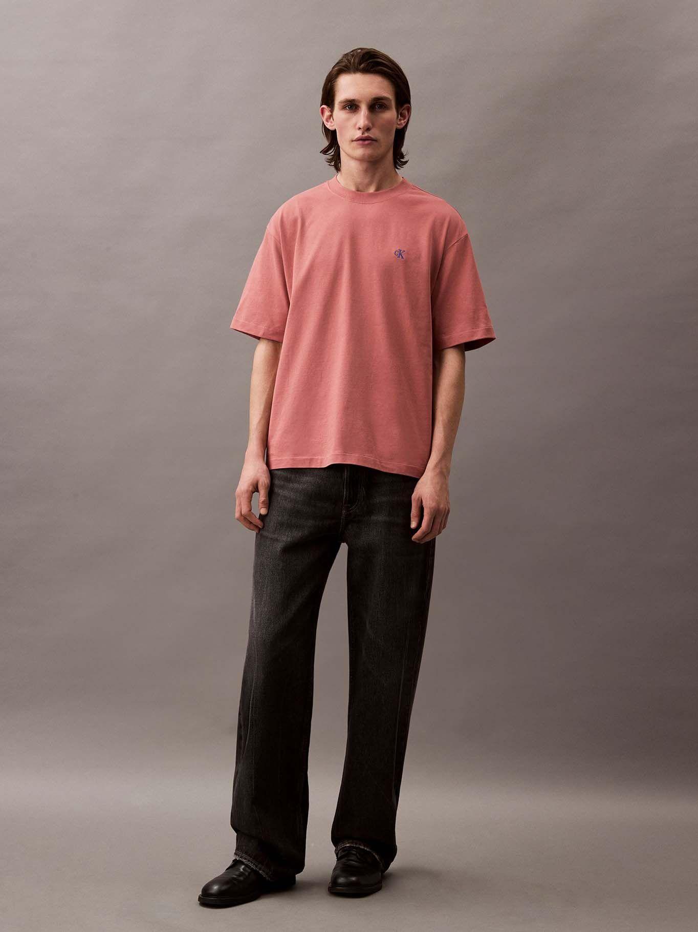 Polera Relaxed y Monograma Archive Rosado Calvin Klein-1