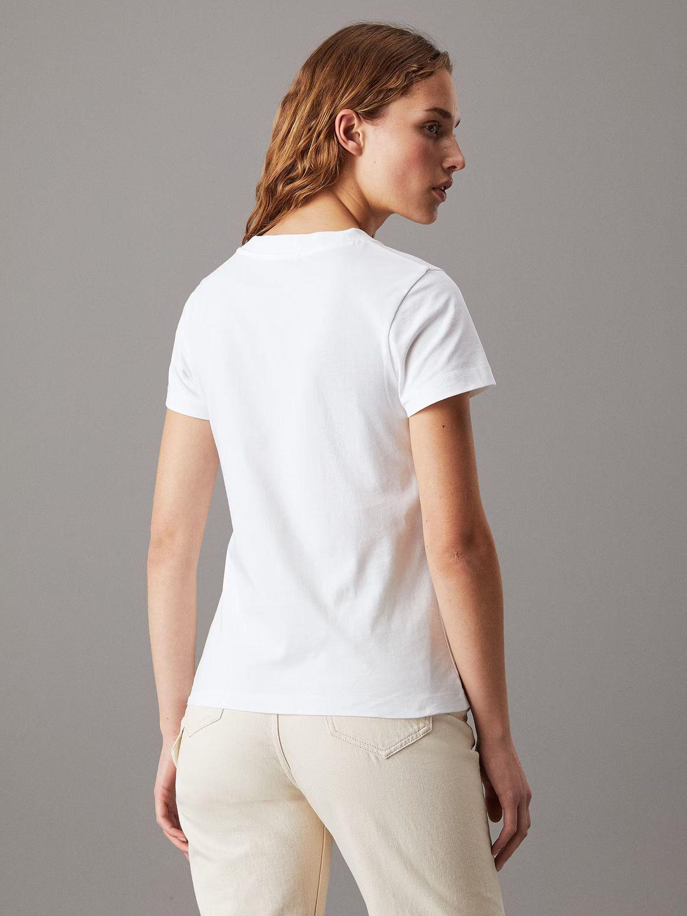 Polera Monologo Slim Blanco Calvin Klein-2