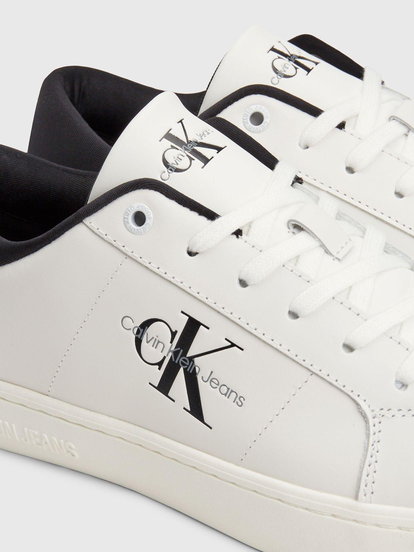 Zapatilla Cuero Classic Cupsole Low Blanco Calvin Klein-6