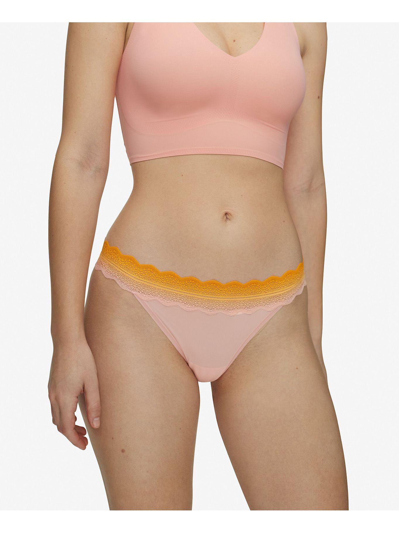 Colaless Micro Lace Naranja Calvin Klein-2