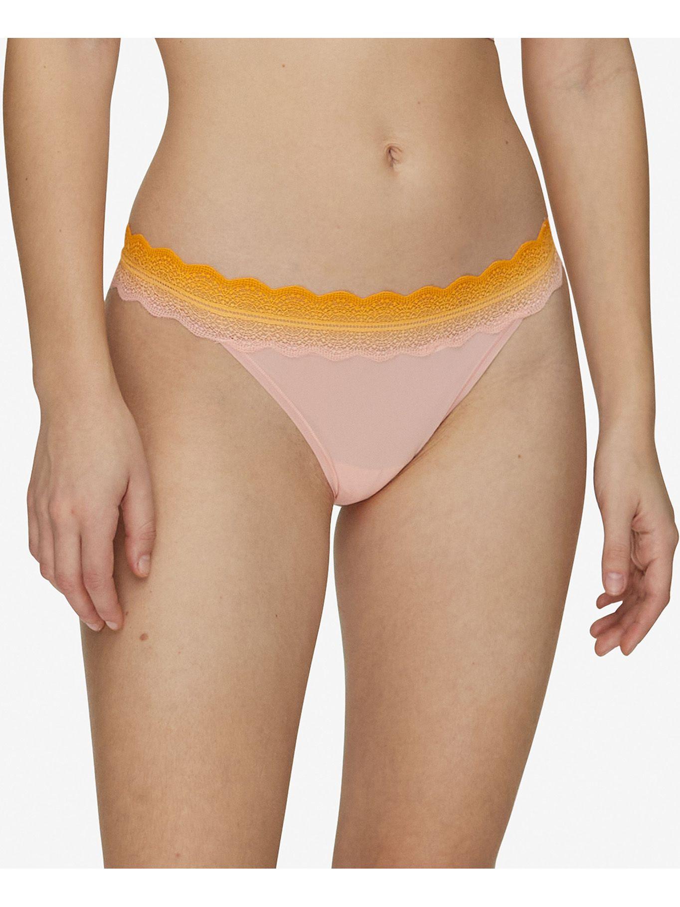 Colaless Micro Lace Naranja Calvin Klein-0